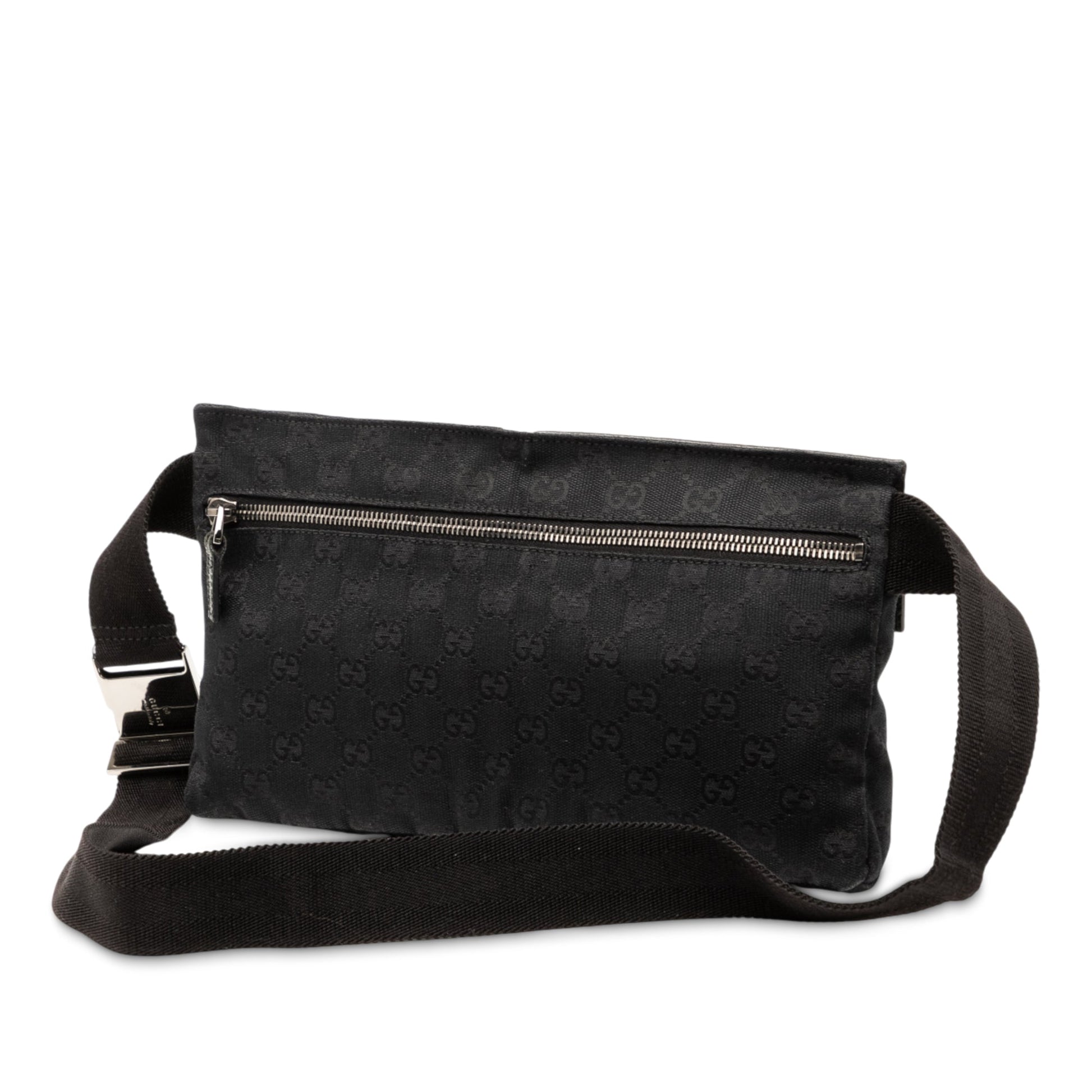 Gucci GG Canvas Double Pocket Belt Bag