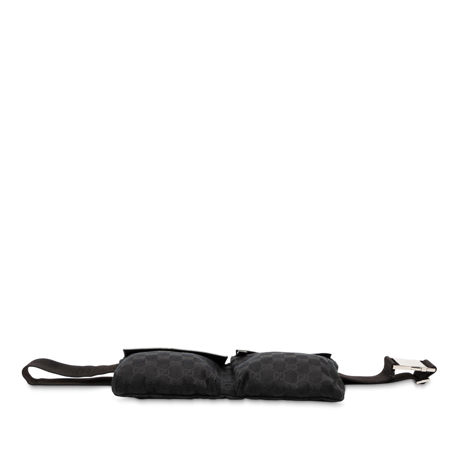 Gucci GG Canvas Double Pocket Belt Bag