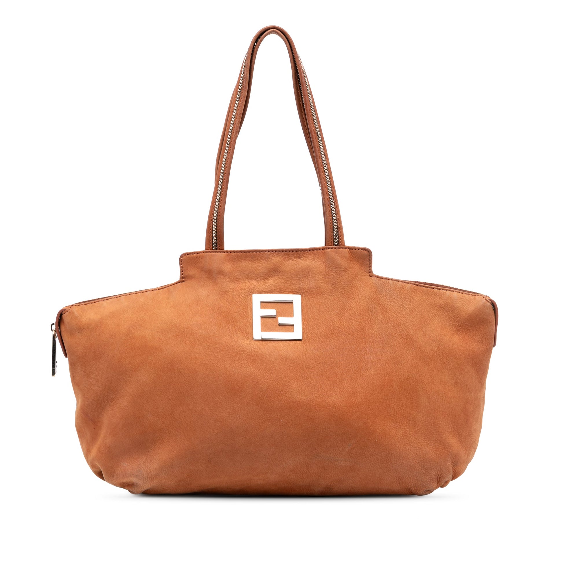 Fendi Medium FF Nubuck Chains Tote