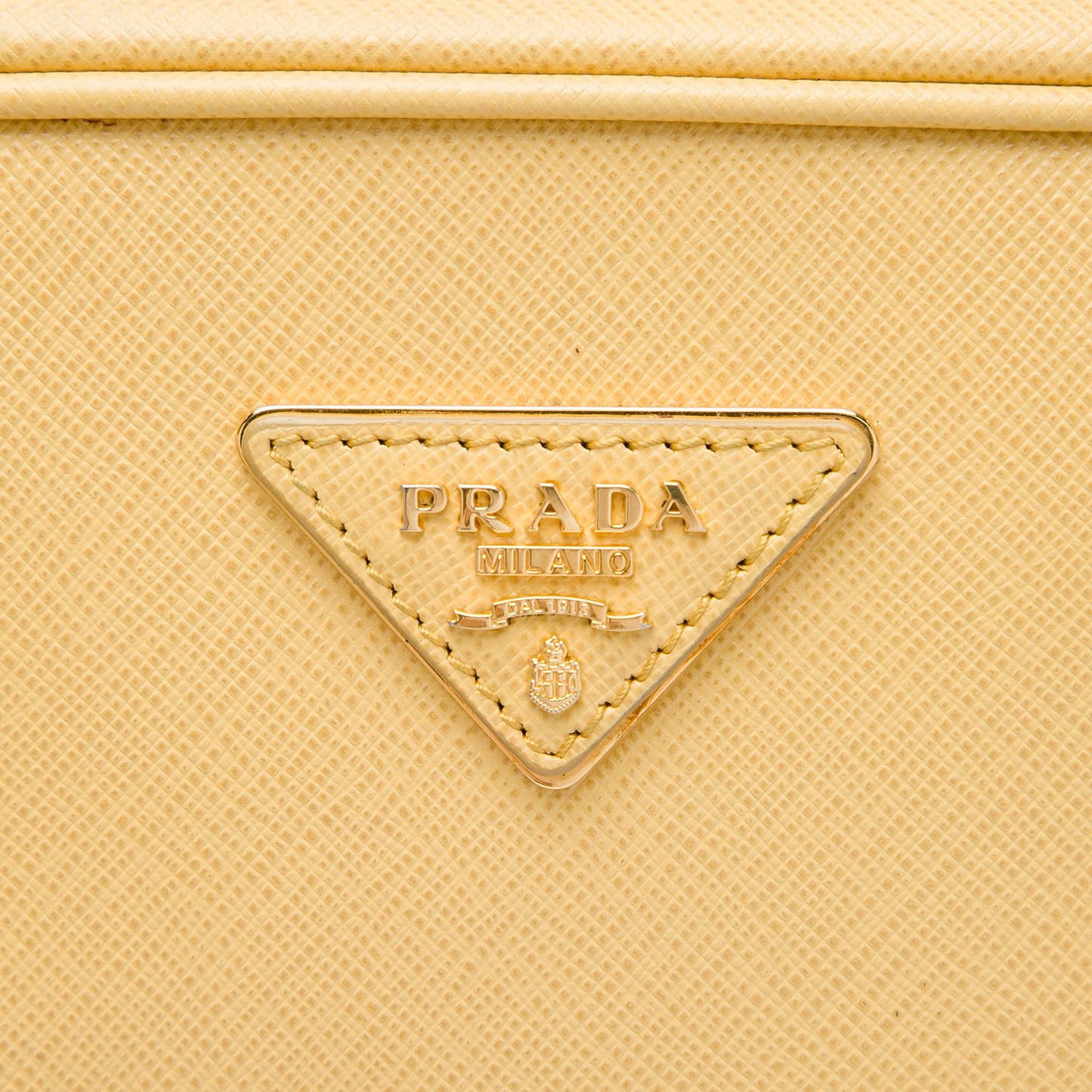 Prada Saffiano Lux Pyramid Frame Handbag