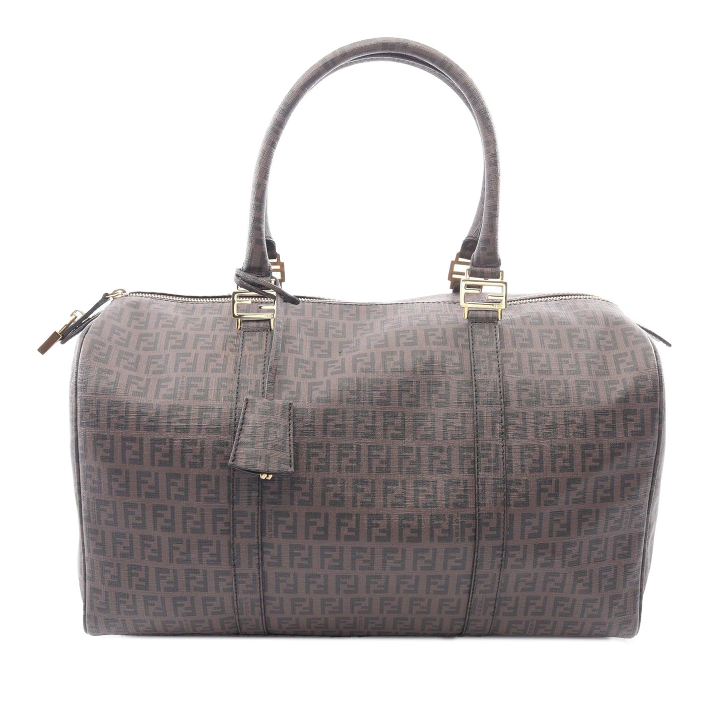 Fendi Zucchino Coated Canvas Boston bag