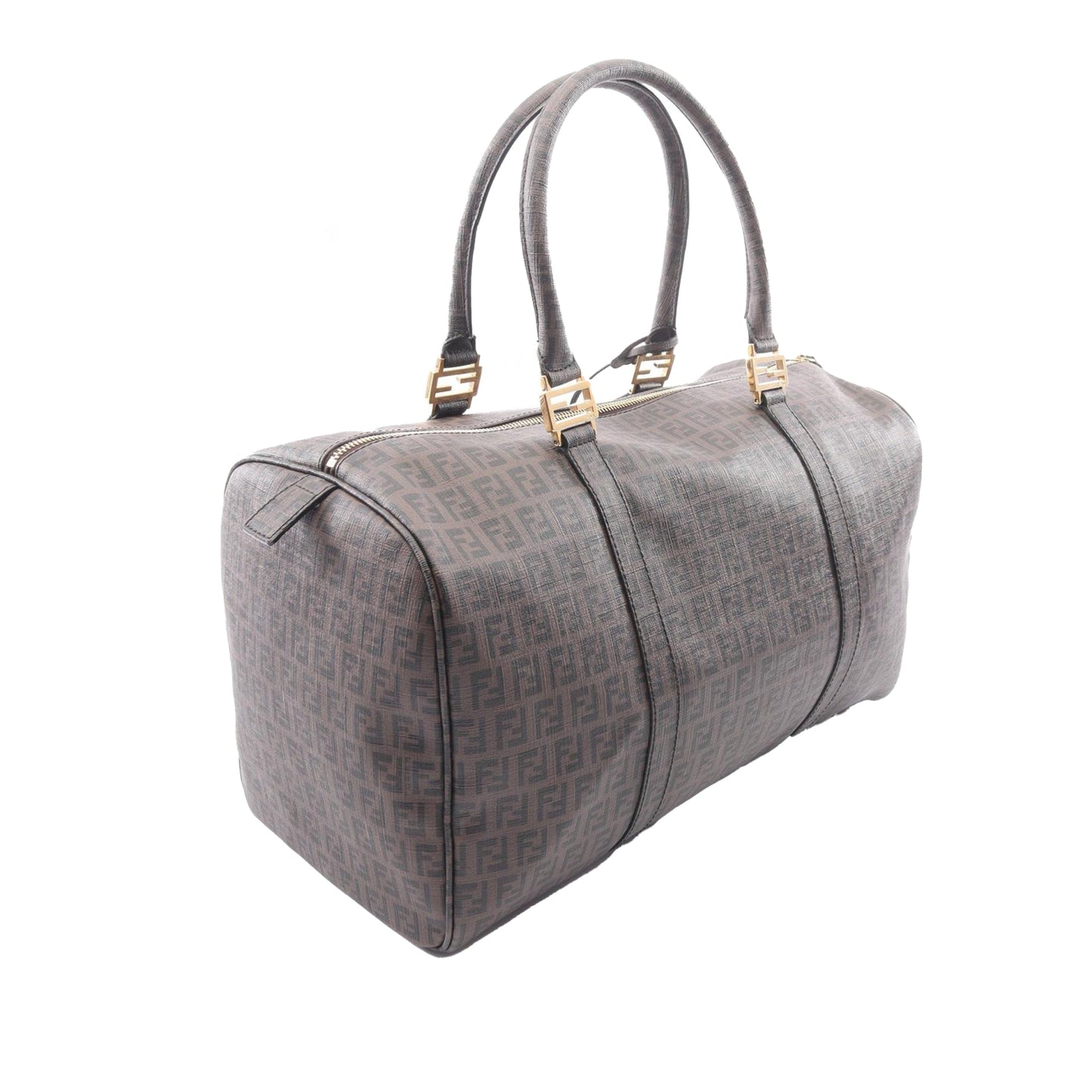 Fendi Zucchino Coated Canvas Boston bag