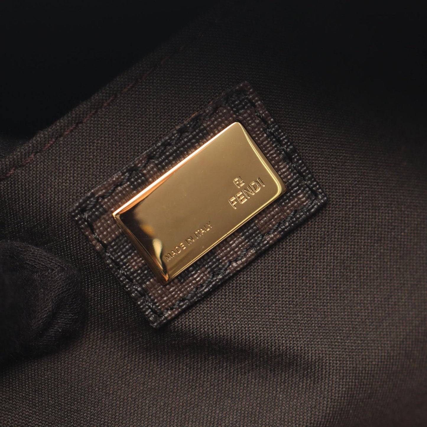 Fendi Zucchino Coated Canvas Boston bag