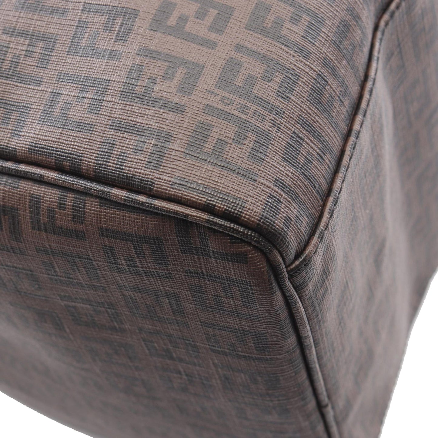 Fendi Zucchino Coated Canvas Boston bag