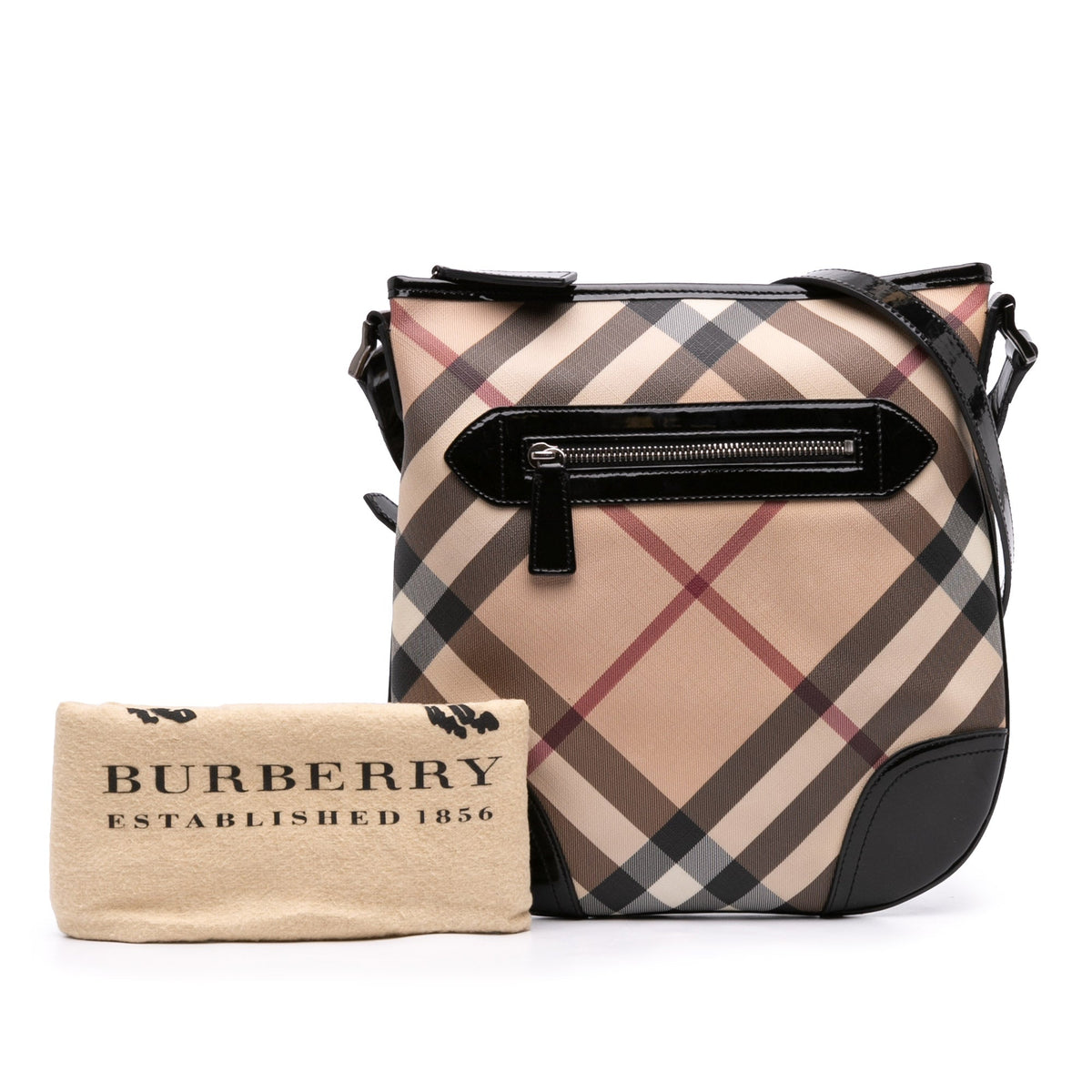 Burberry Supernova Check Coated Canvas Dryden Crossbody