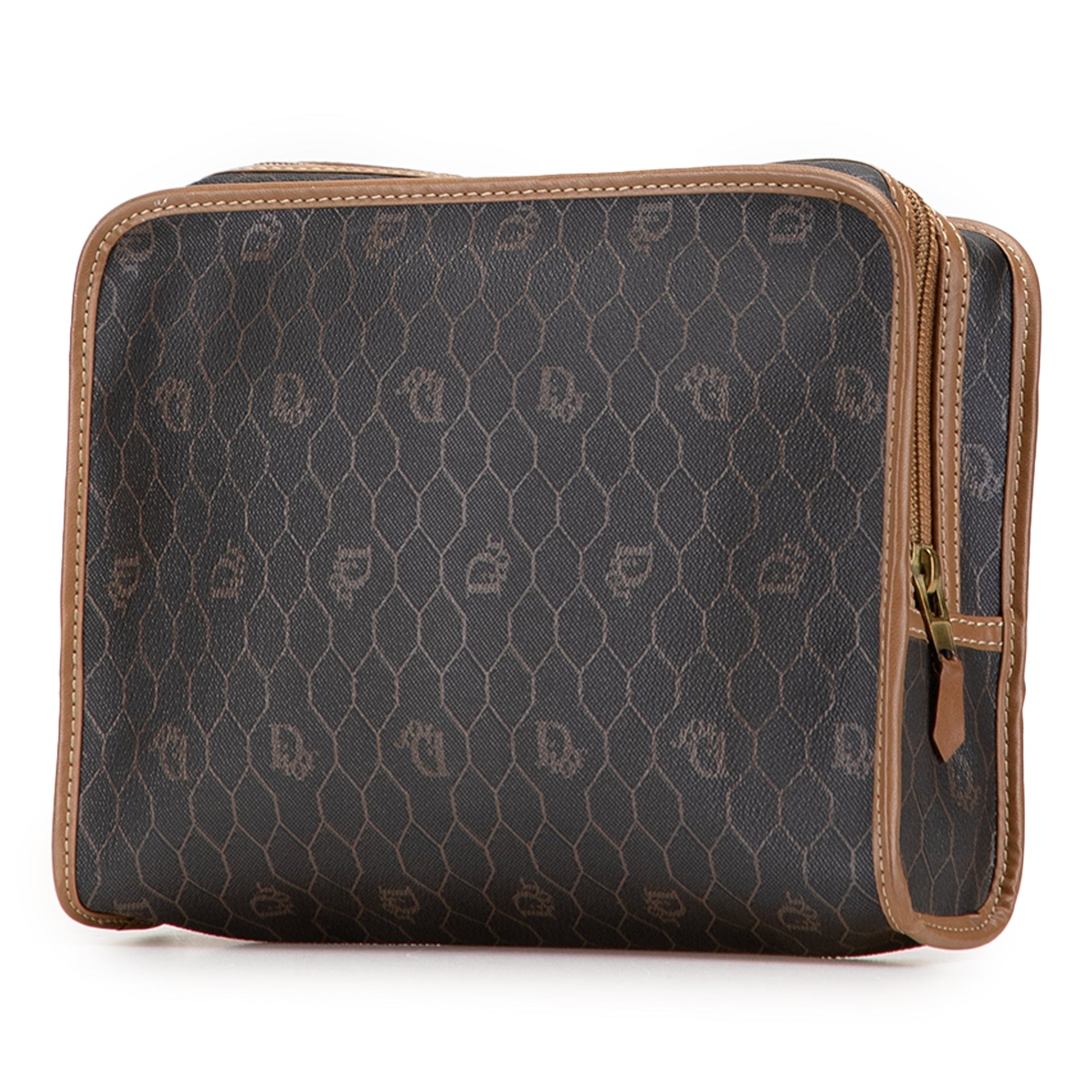 Dior Honeycomb Coated Canvas Clutch