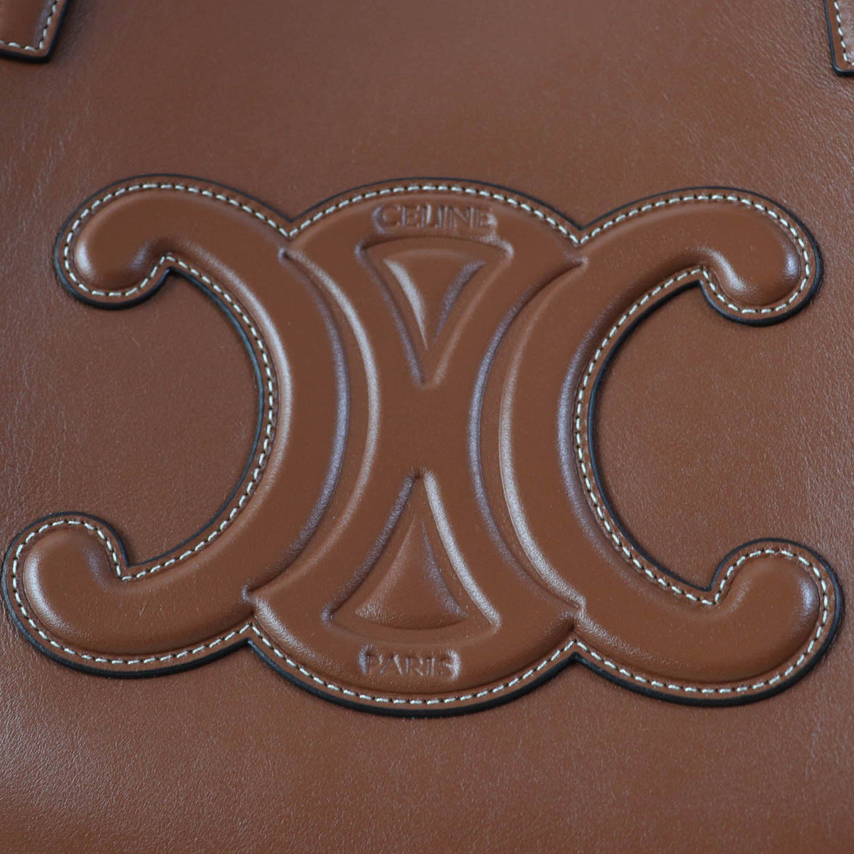 Celine Medium Smooth Calfskin Cuir Triomphe Couffin Tote