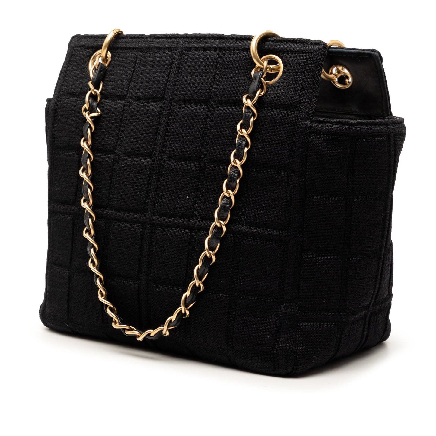 Chanel Jersey CC Chocolate Bar Shoulder Bag