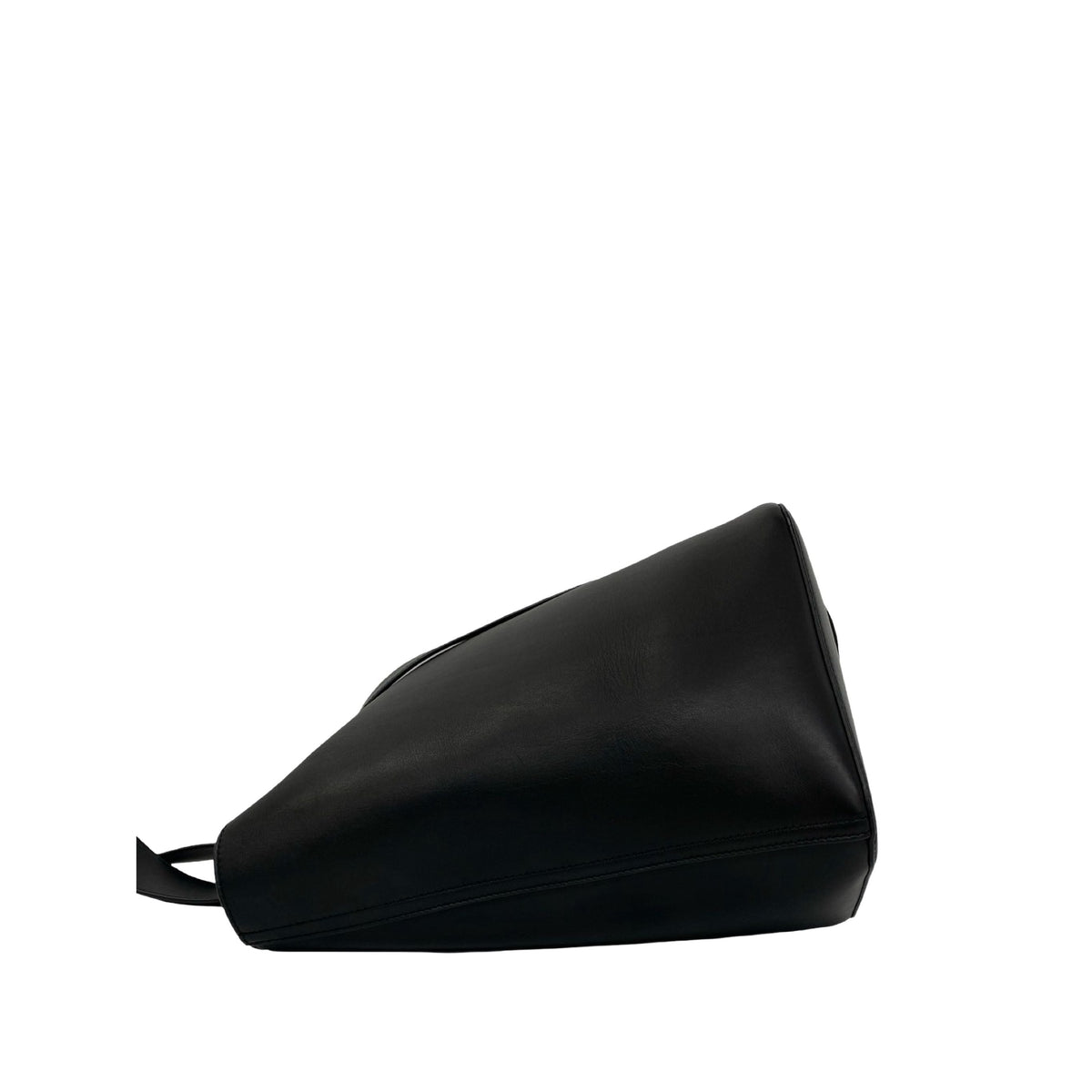 LOEWE Mini Calfskin Pebble Bucket Bag — Black