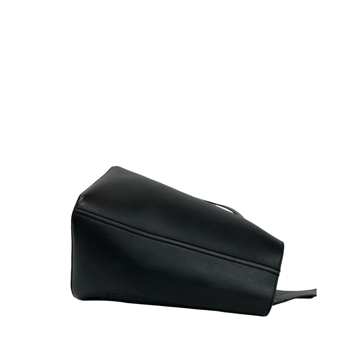 LOEWE Mini Calfskin Pebble Bucket Bag — Black