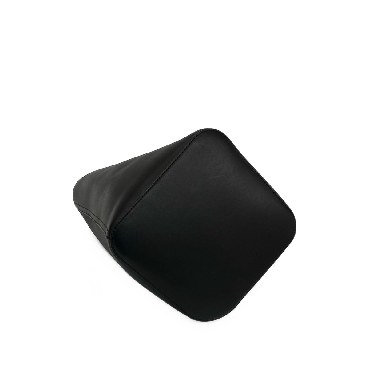 LOEWE Mini Calfskin Pebble Bucket Bag — Black