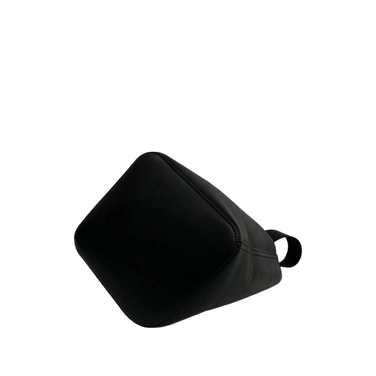 LOEWE Mini Calfskin Pebble Bucket Bag — Black