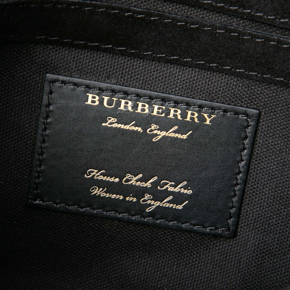 Burberry Small Leather and House Check Canvas Derby Macken Crossbody — Blue