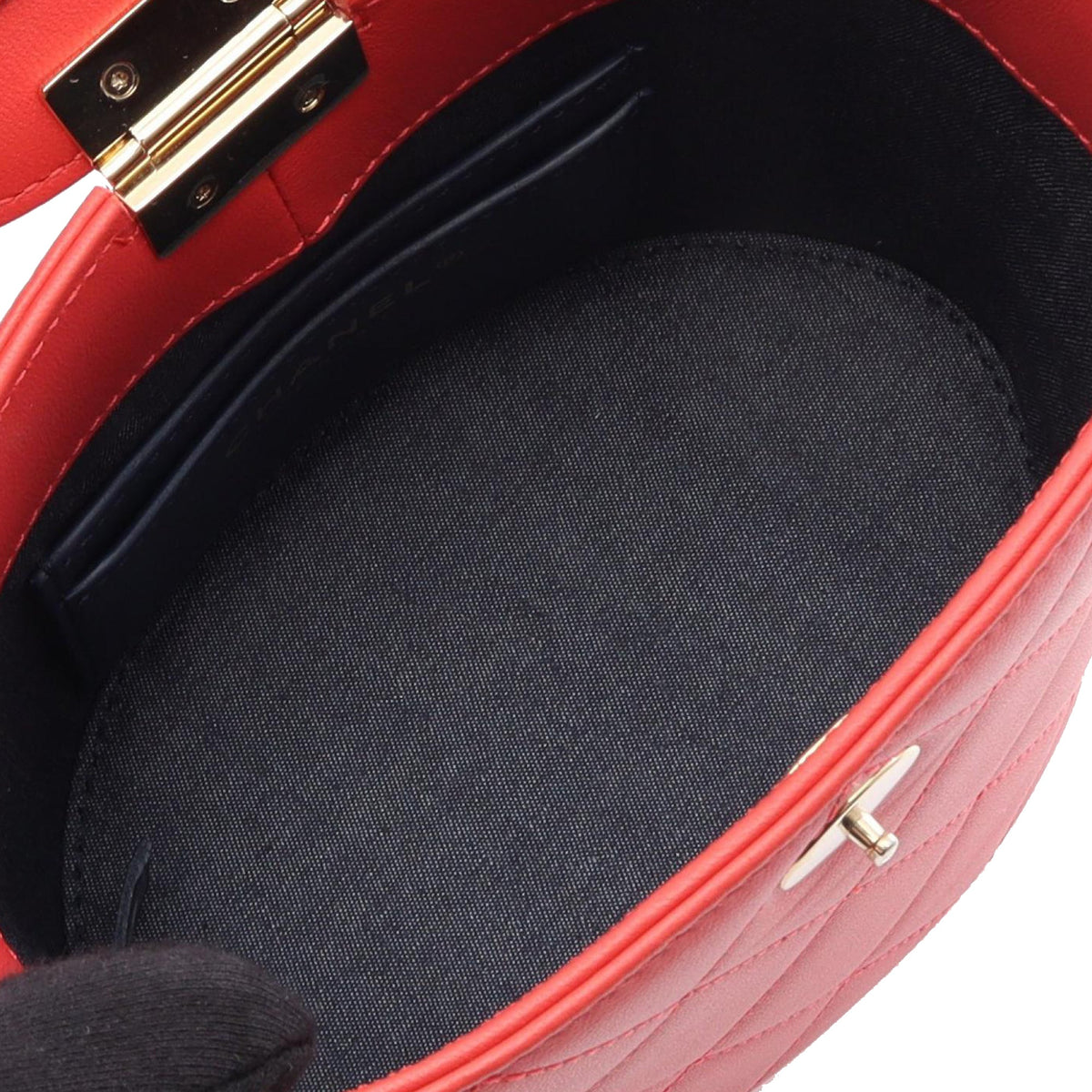Chanel CC Lambskin Elegant Chain Vanity Case