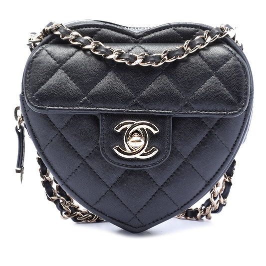 Chanel Mini Lambskin CC in Love Heart Crossbody