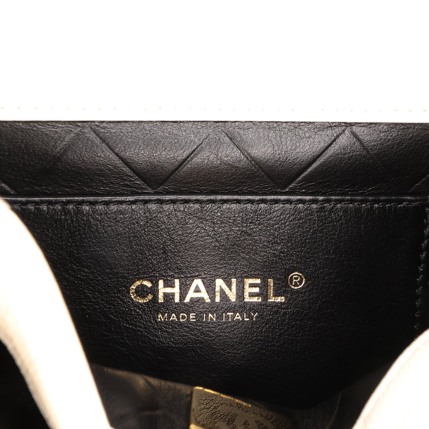 Chanel CC Quilted Lambskin Round Moon Messenger Flap