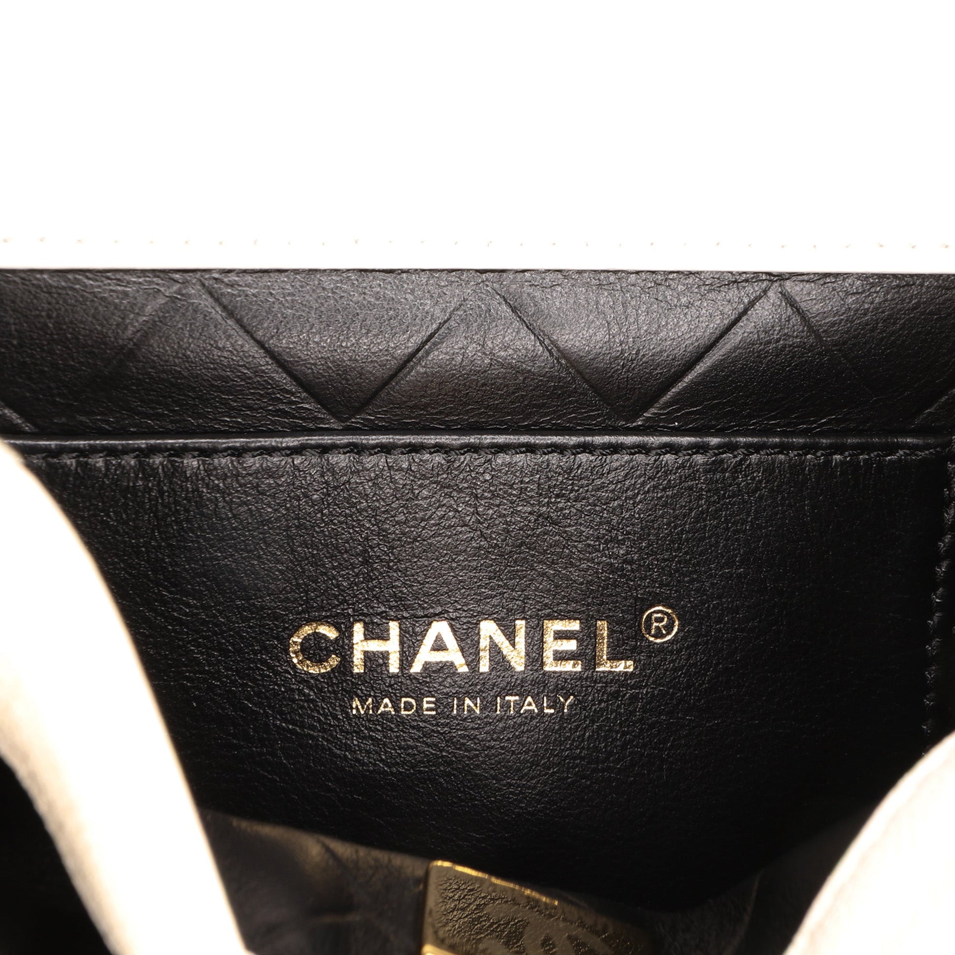 Chanel CC Quilted Lambskin Round Moon Messenger Flap