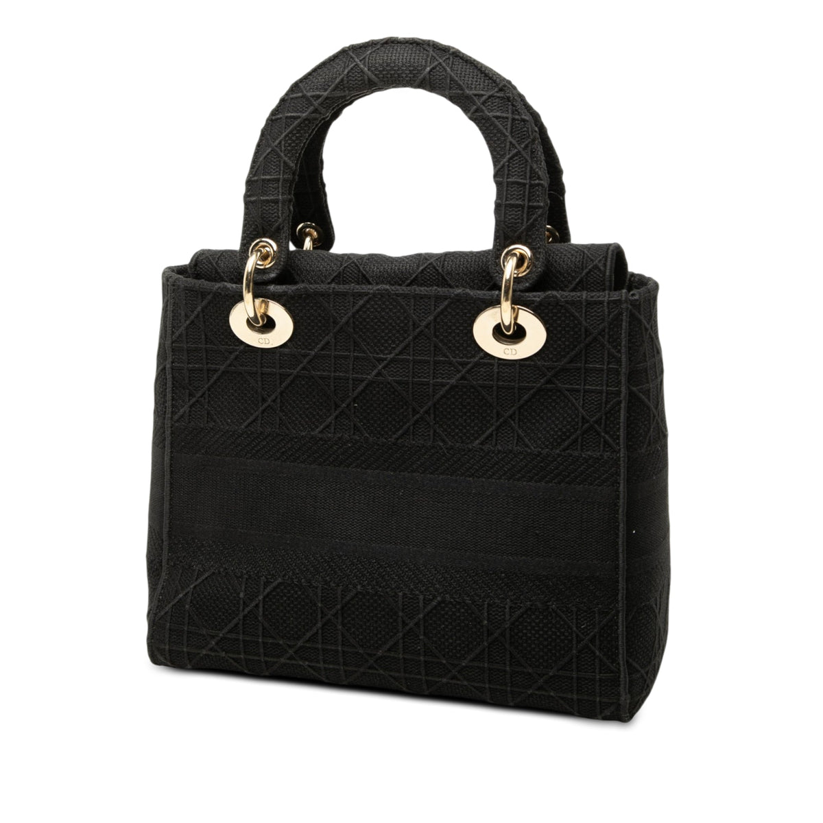 Dior Medium Embroidered Canvas Cannage Lady D Lite