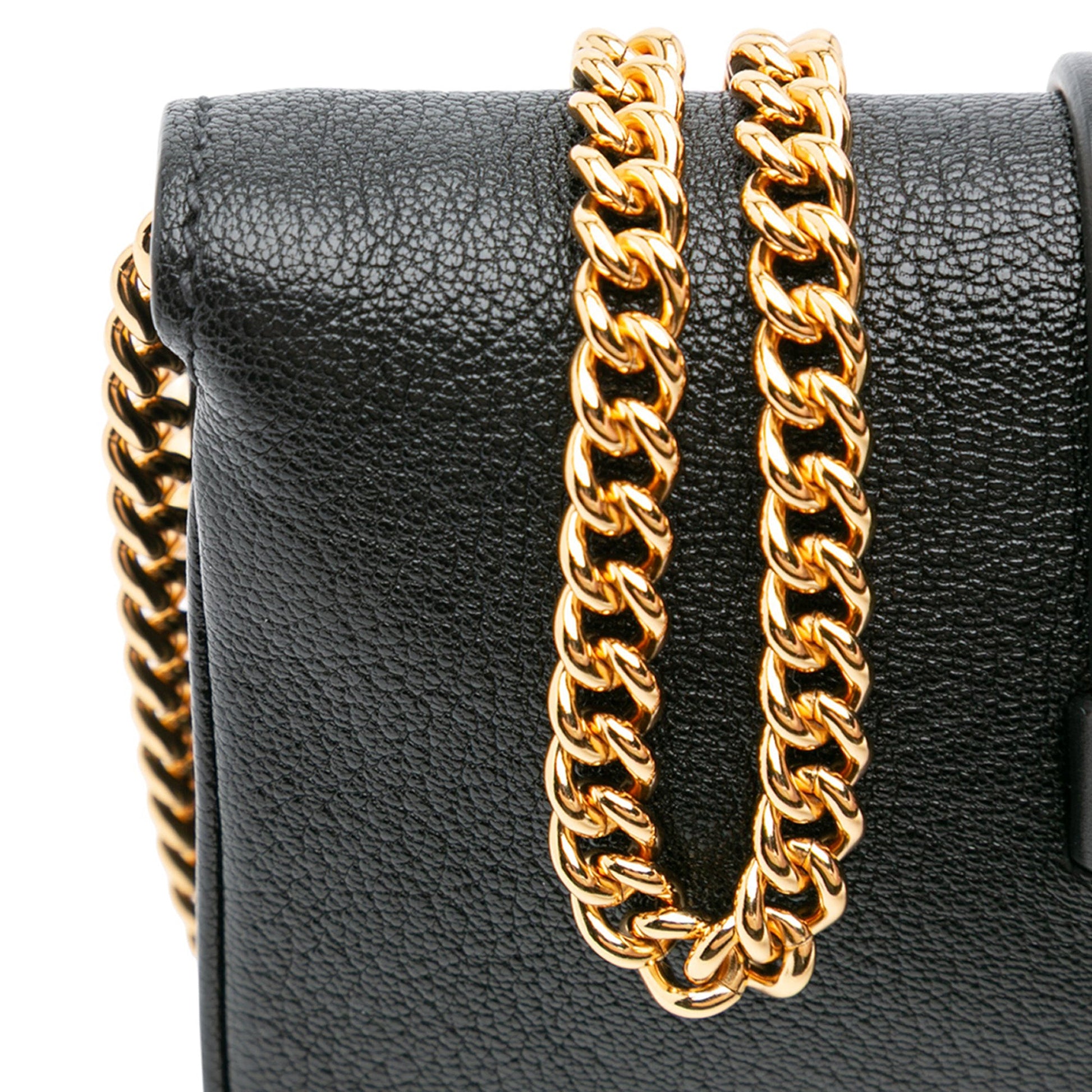 Miu Miu Leather Crystal Embellished Crossbody