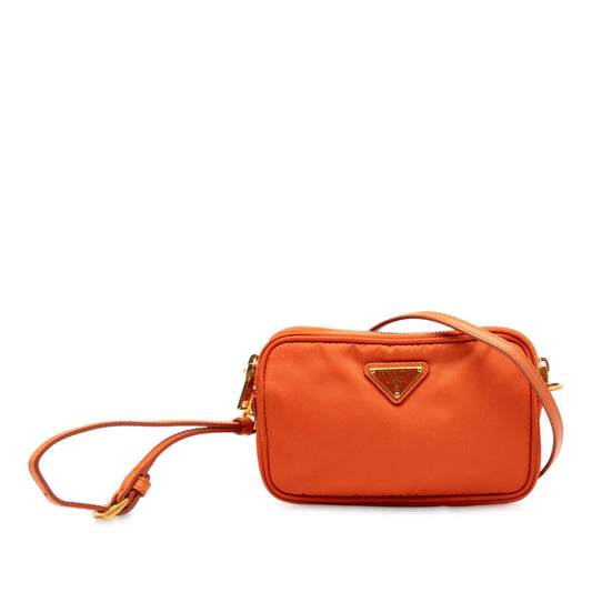 Prada Mini Tessuto Double Zip Camera Bag