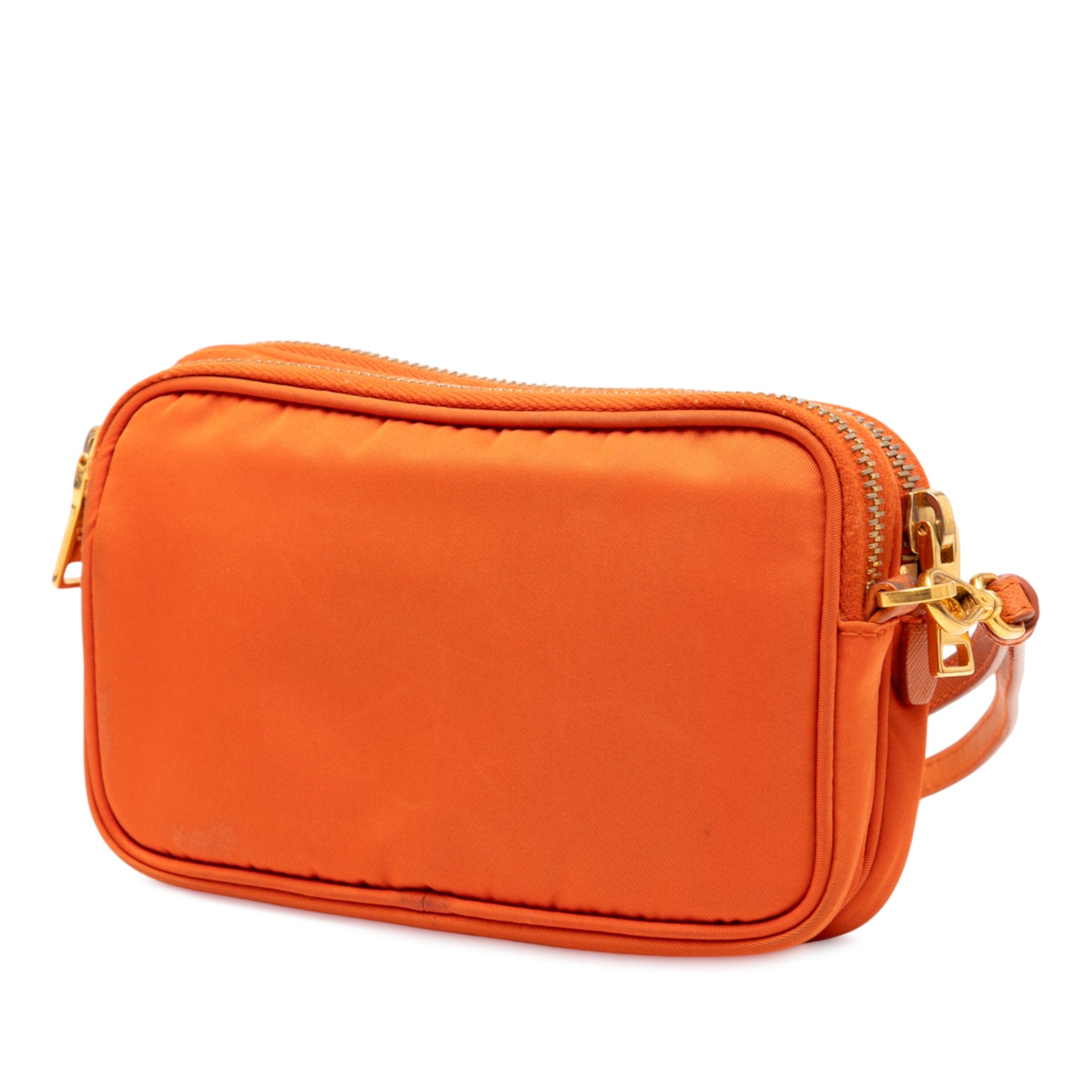 Prada Mini Tessuto Double Zip Camera Bag