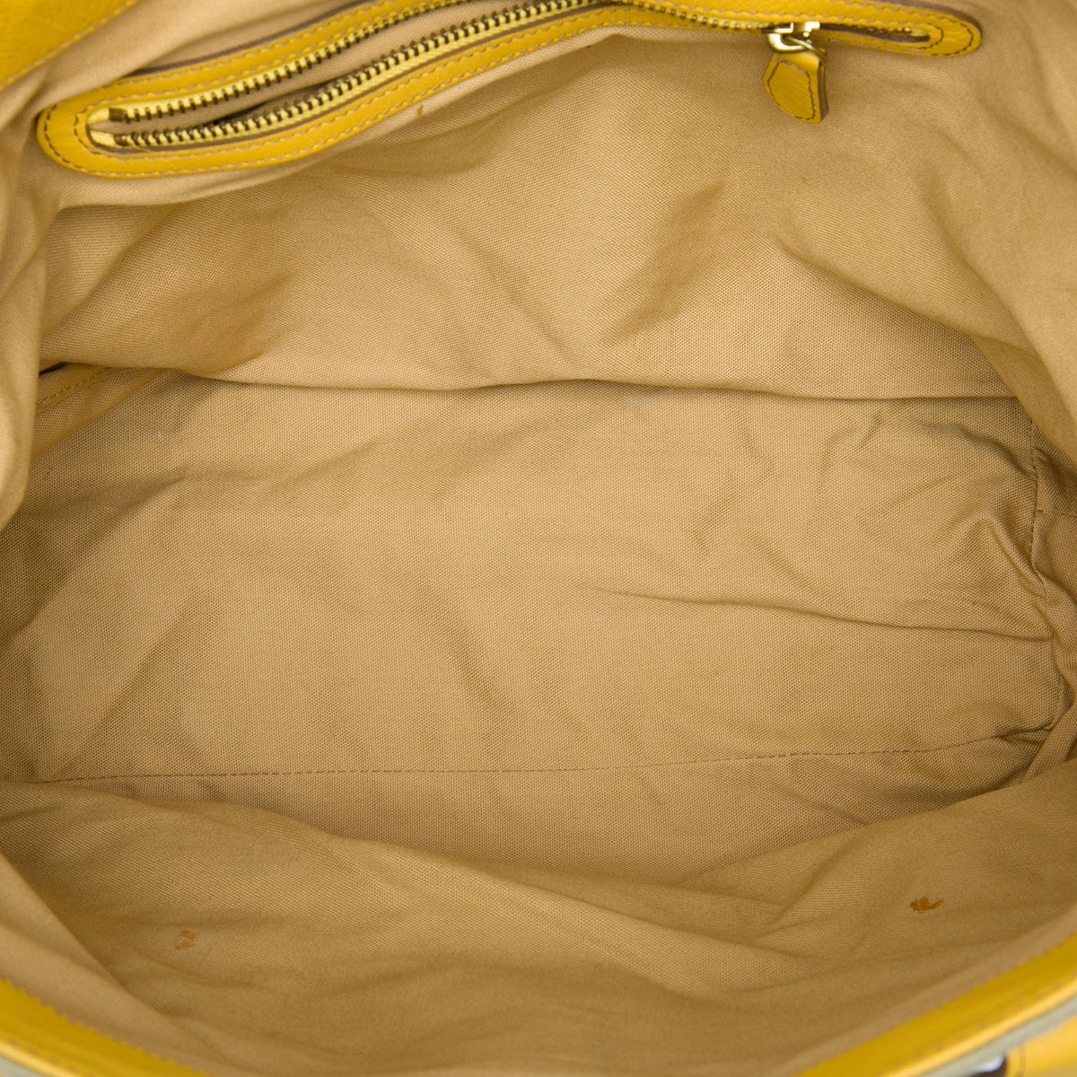 Burberry Leather Trimmed Canvas Tote