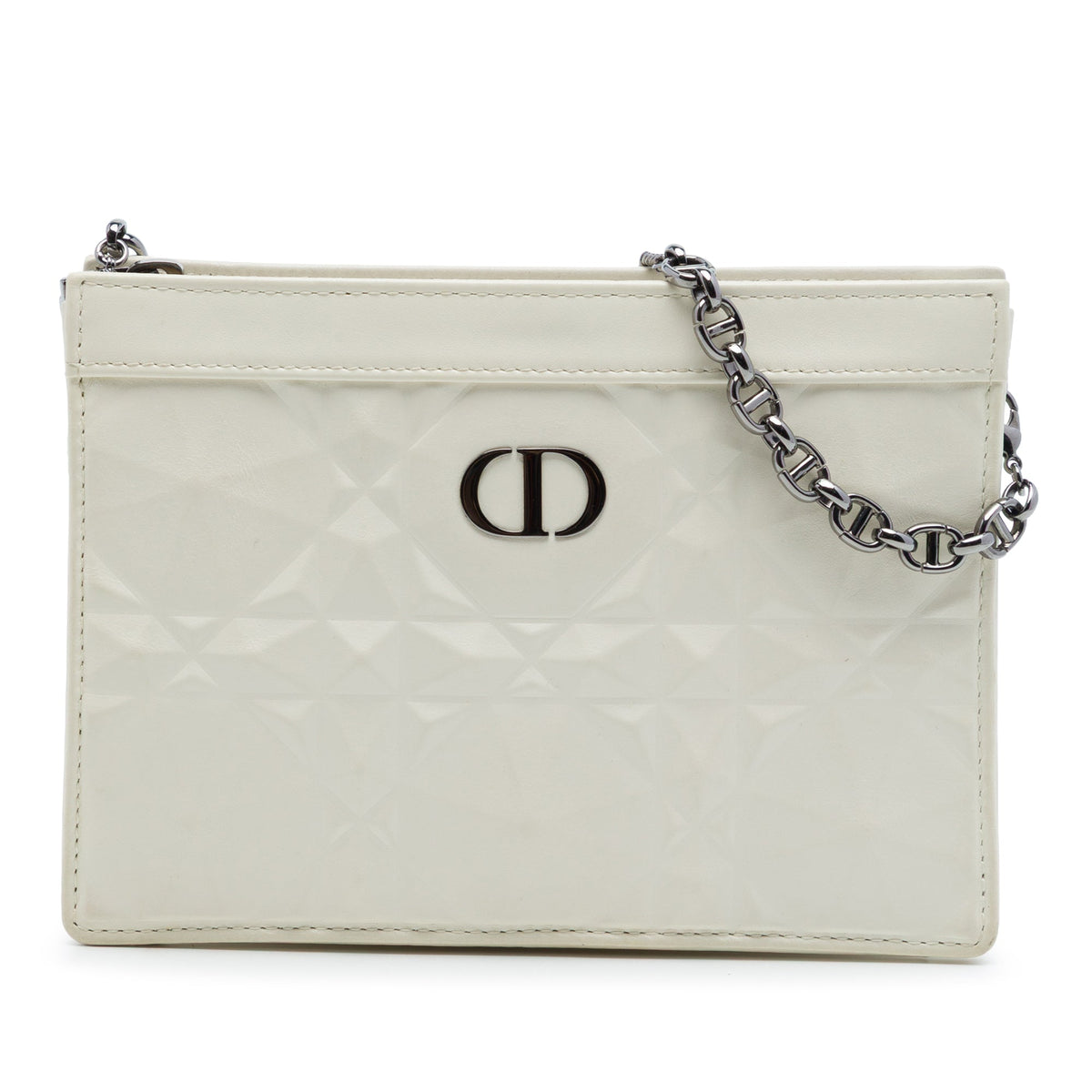 Dior Macrocannage Diamond Calfskin Caro Every Dior Pouch