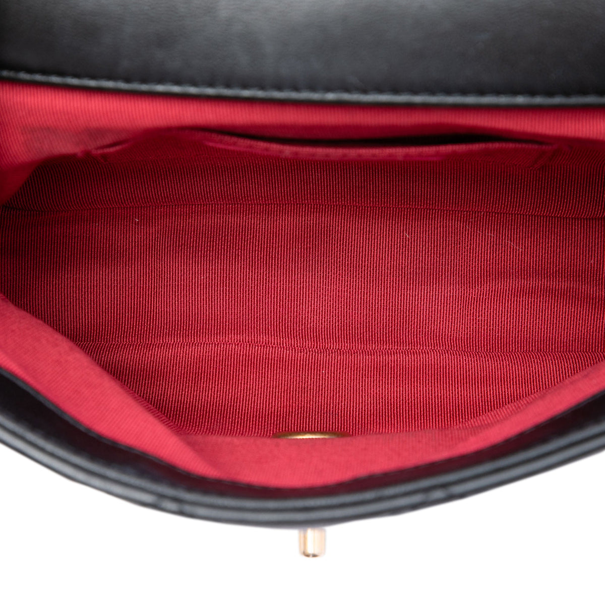 Chanel Mini Quilted Lambskin In The Loop Flap — Black