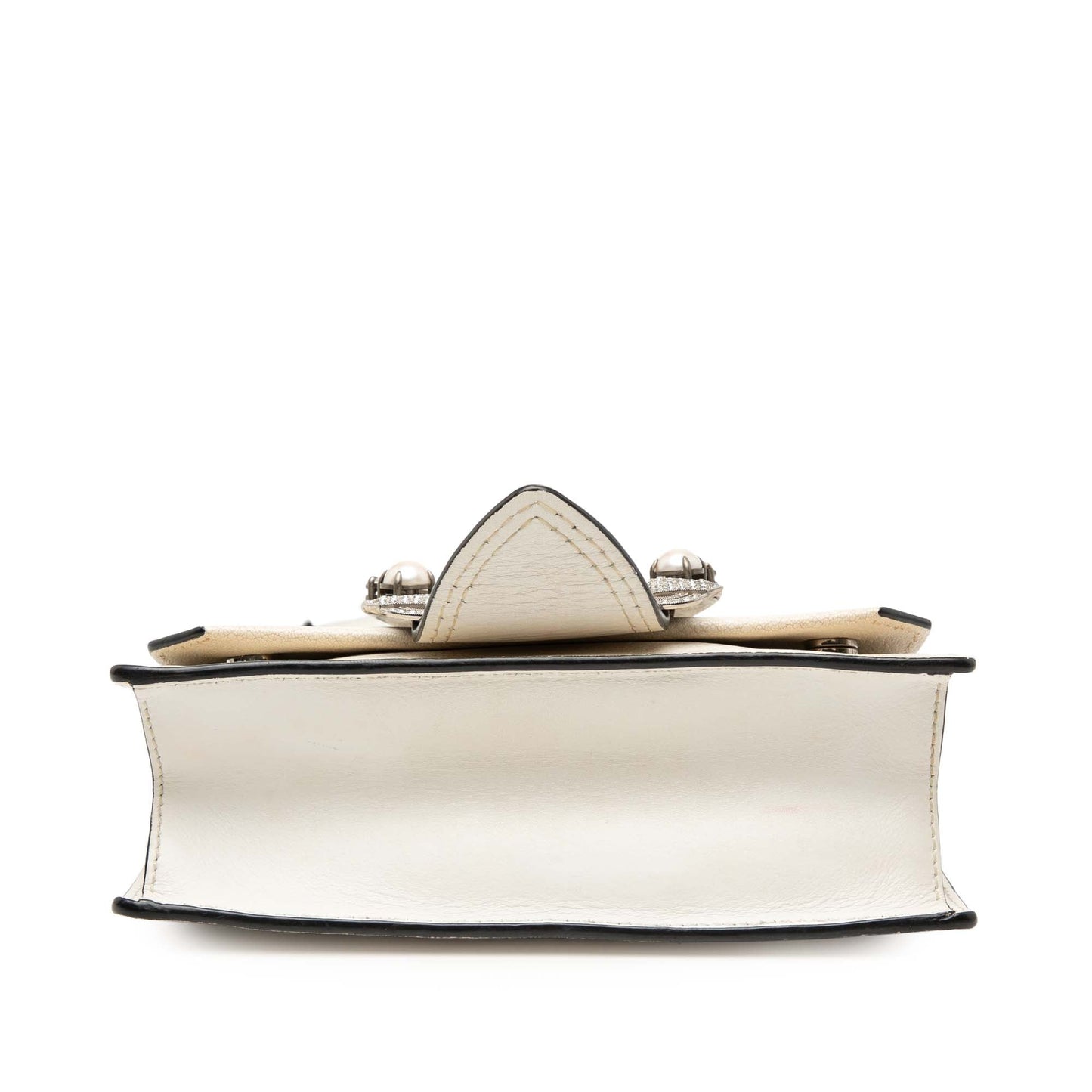 Miu Miu Goatskin Madras Soft Calf Crystal Embellished Crossbody