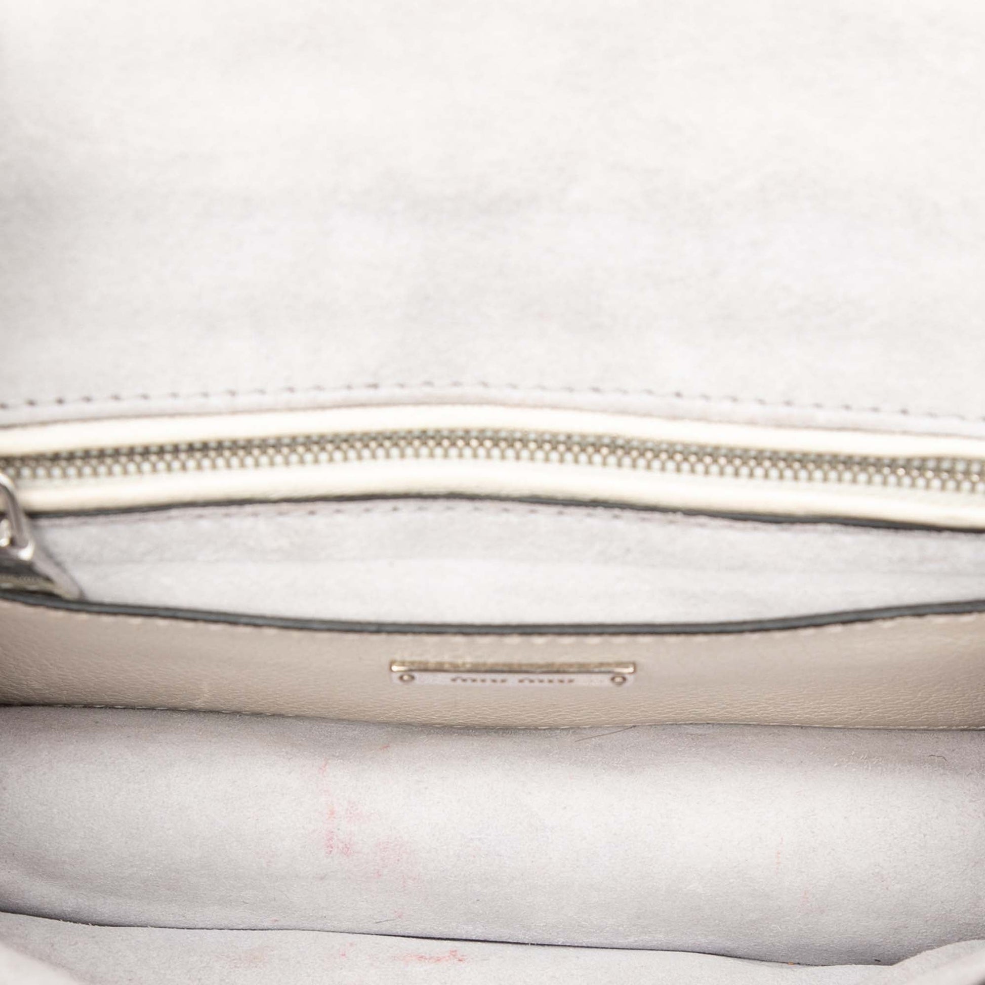 Miu Miu Goatskin Madras Soft Calf Crystal Embellished Crossbody