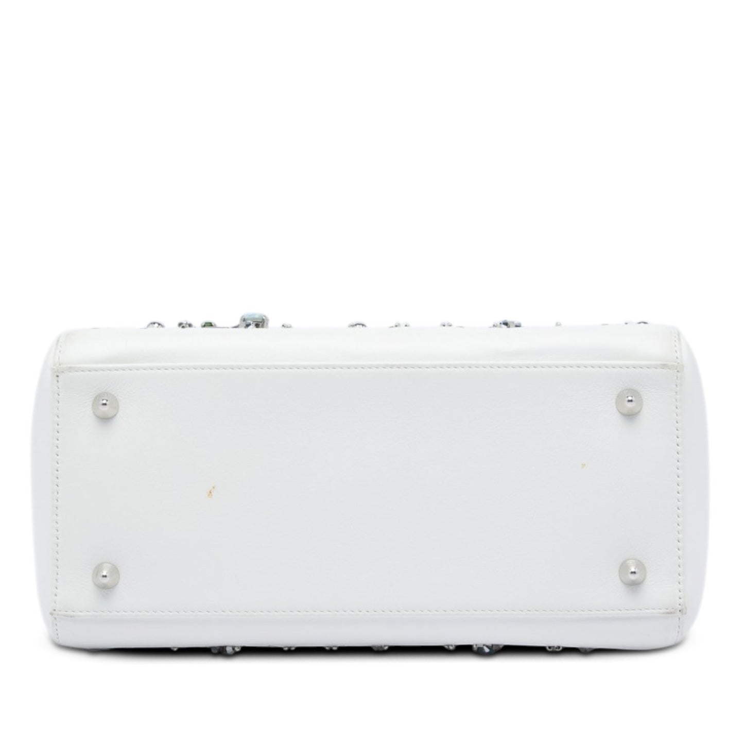 Dior Medium Calfskin Beads And Rhinestone Embellished Lady Dior
