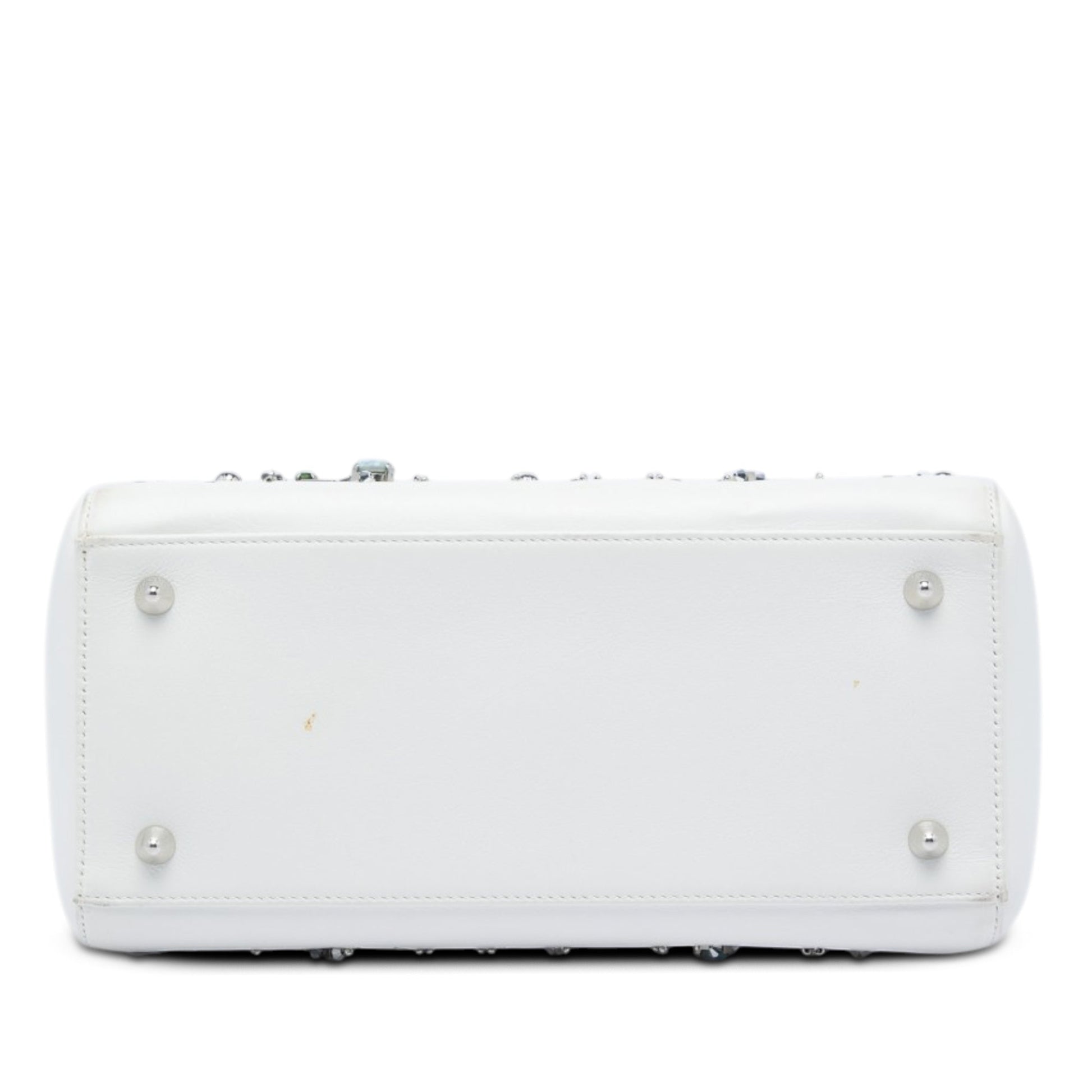 Dior Medium Calfskin Beads And Rhinestone Embellished Lady Dior