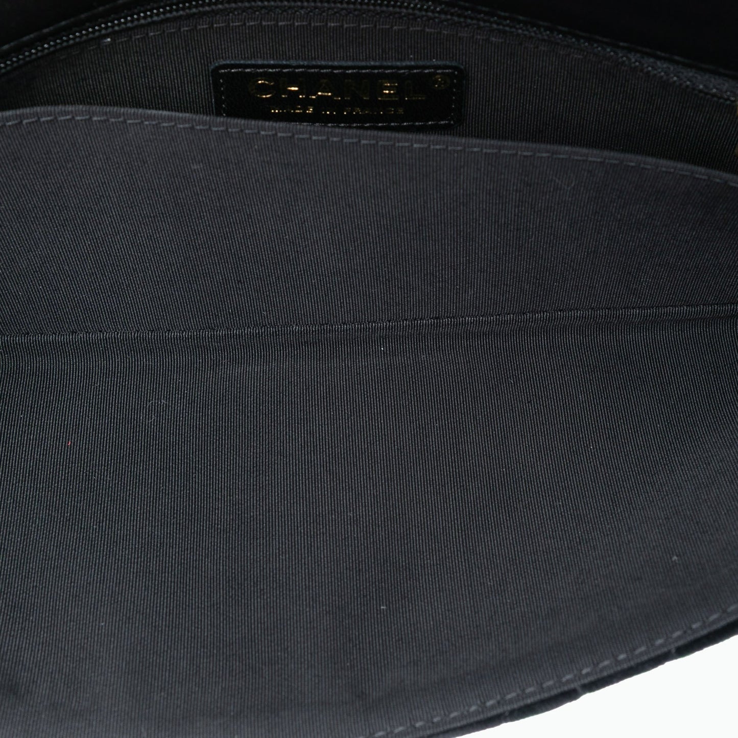 Chanel Paris Hamburg Quilted Velvet Clutch