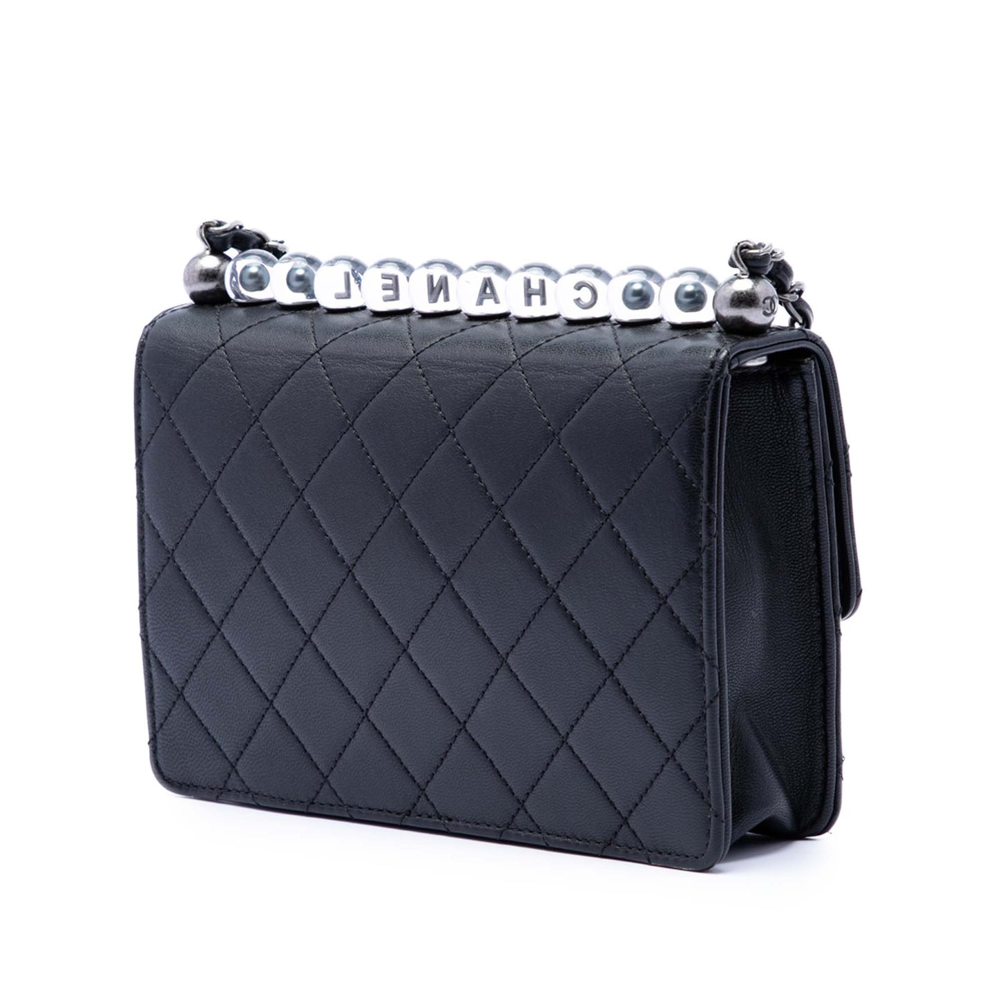Chanel Medium Quilted Goatskin Chic Pearls Flap