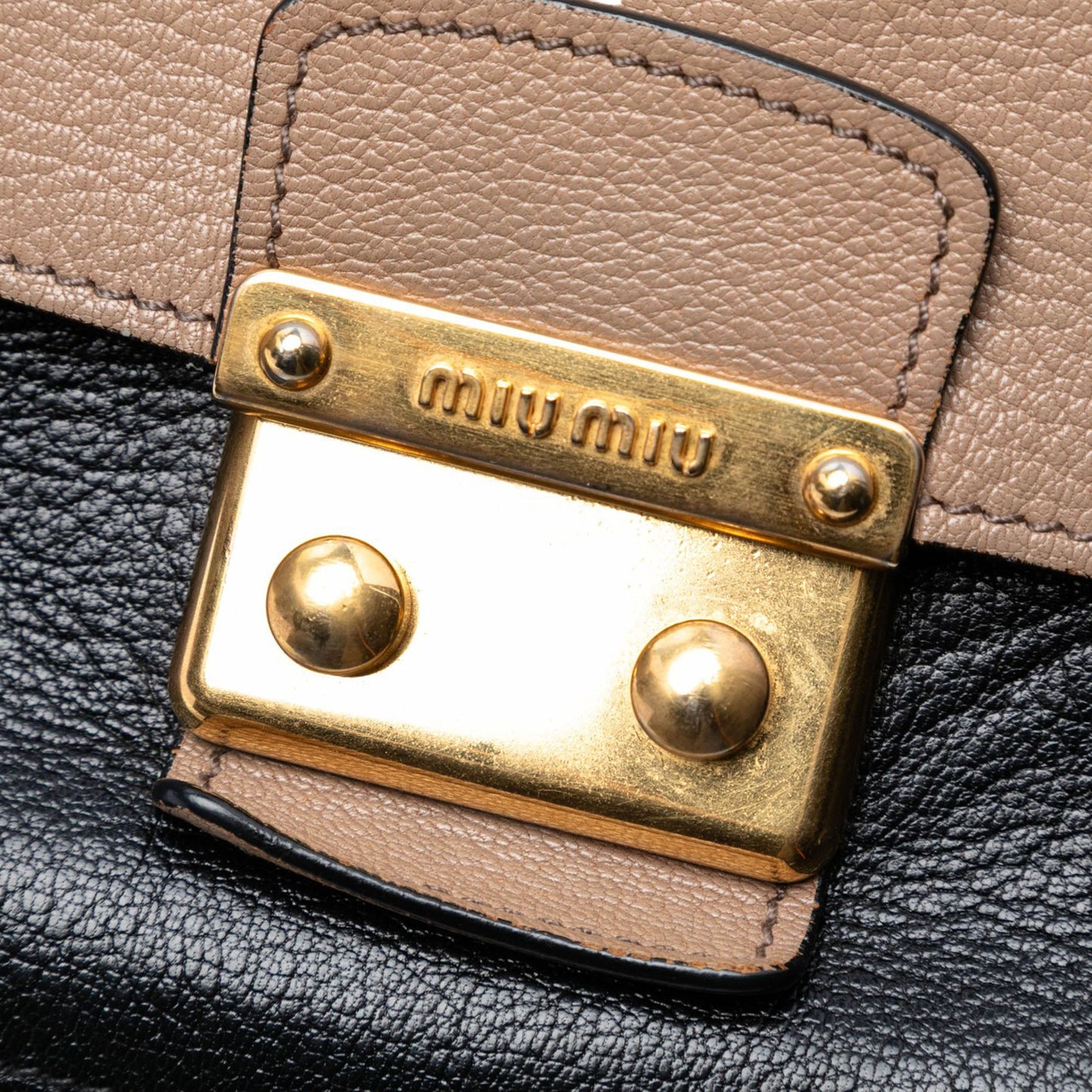 Miu Miu Goatskin Madras Satchel