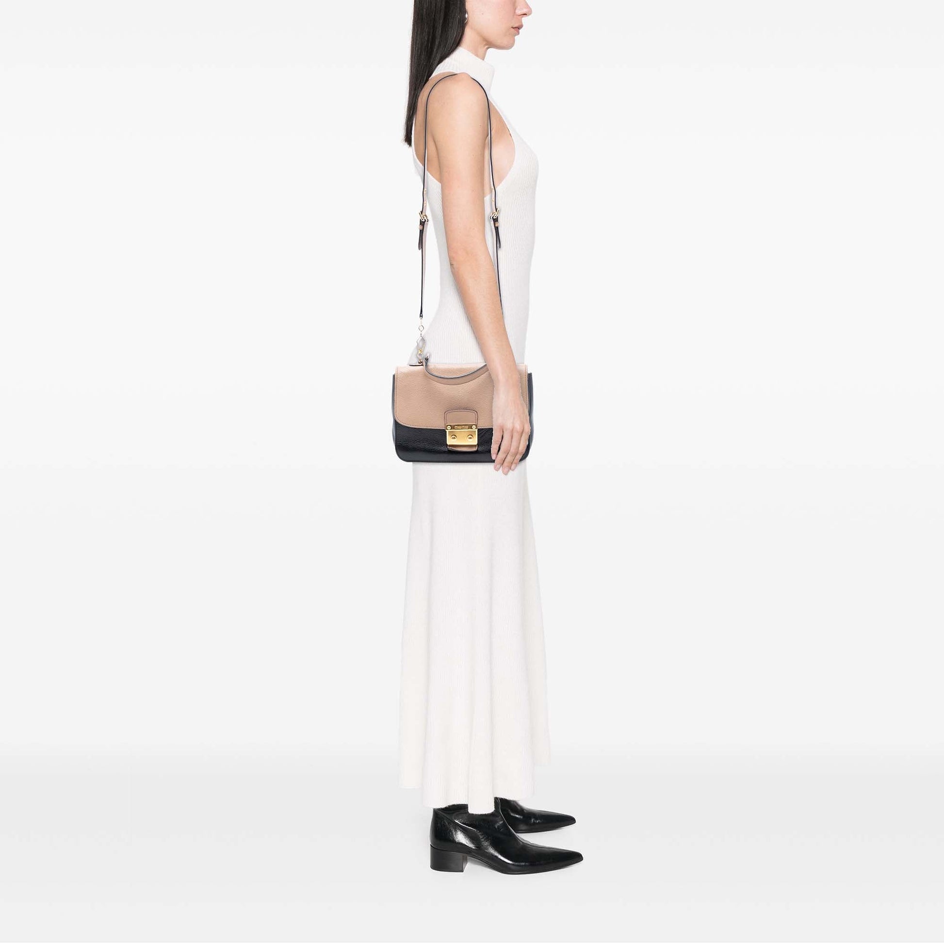 Miu Miu Goatskin Madras Satchel