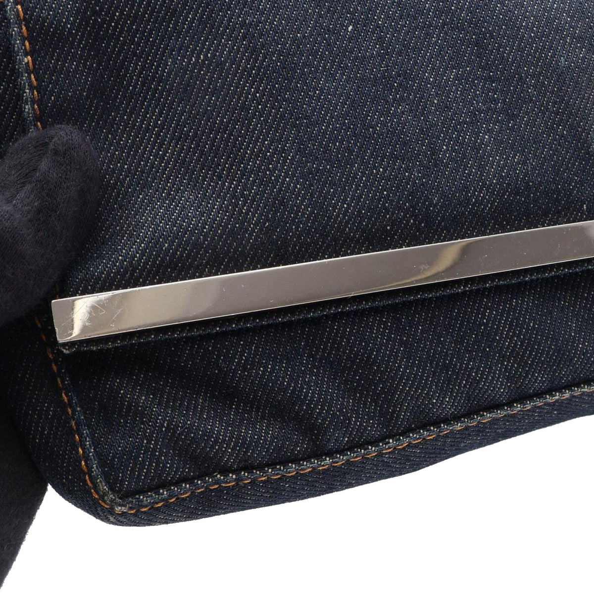 Fendi Denim Baguette — Blue