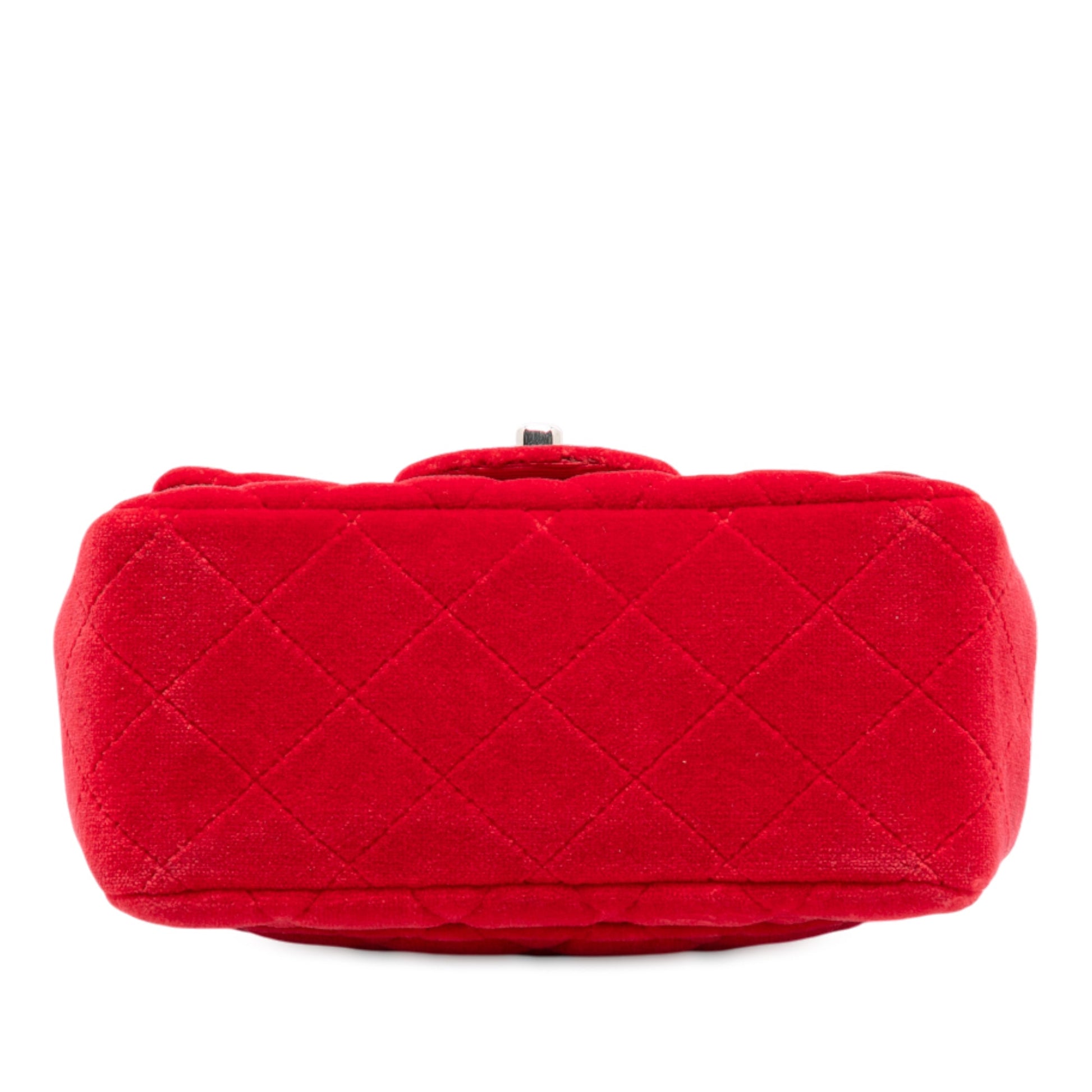 Chanel Mini Square Classic Velvet Single Flap