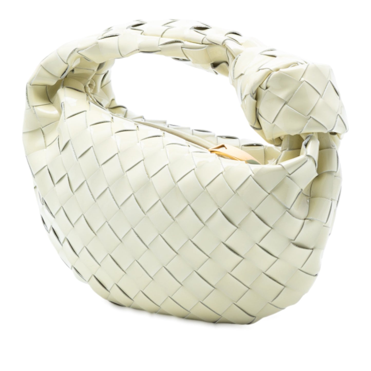 Bottega Veneta Mini Patent Intrecciato Jodie