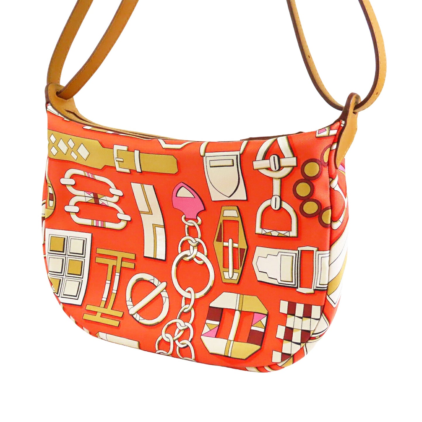 Hermès Silk and Swift Carre En Boucles Sursoie To Go Pouch