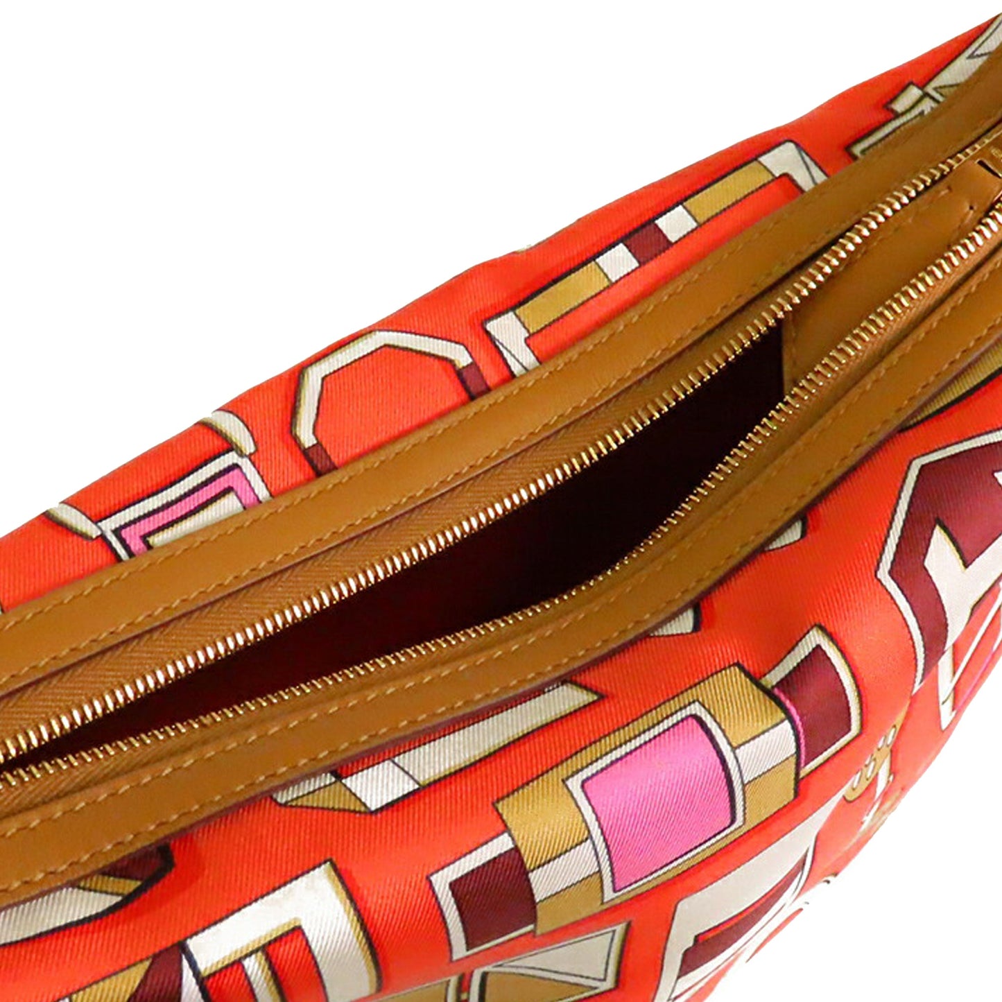 Hermès Silk and Swift Carre En Boucles Sursoie To Go Pouch