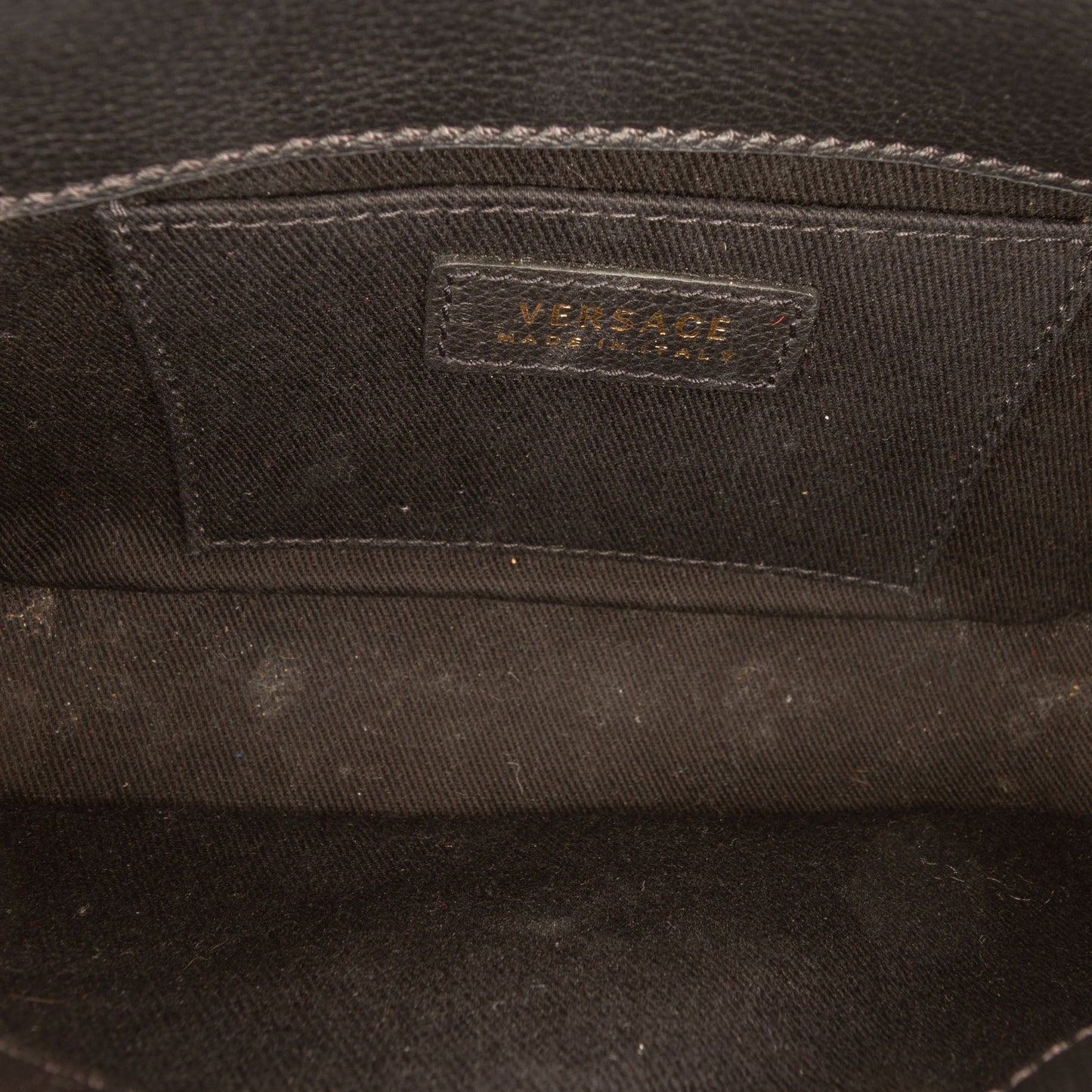 Versace Leather La Medusa Shoulder Bag