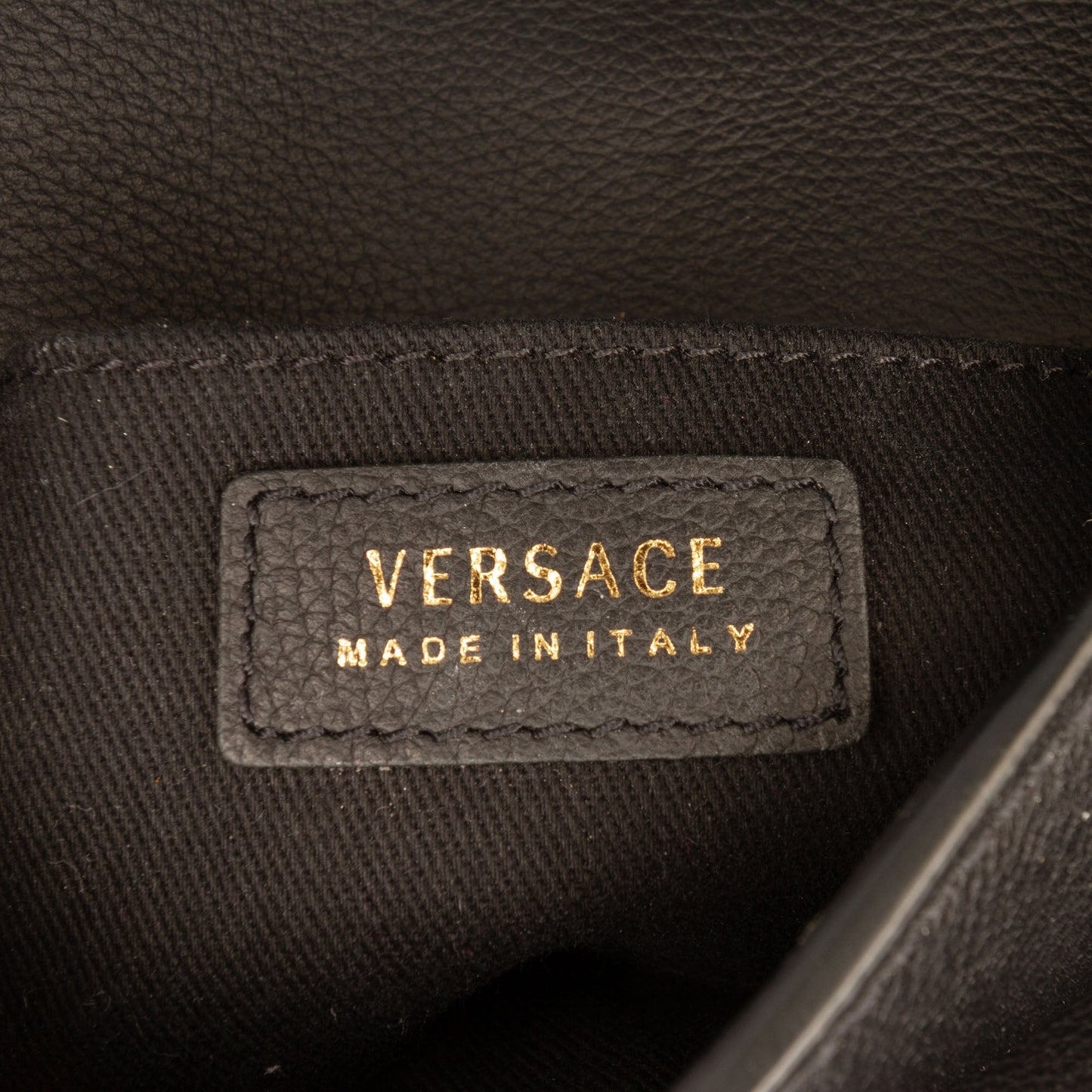 Versace Leather La Medusa Shoulder Bag