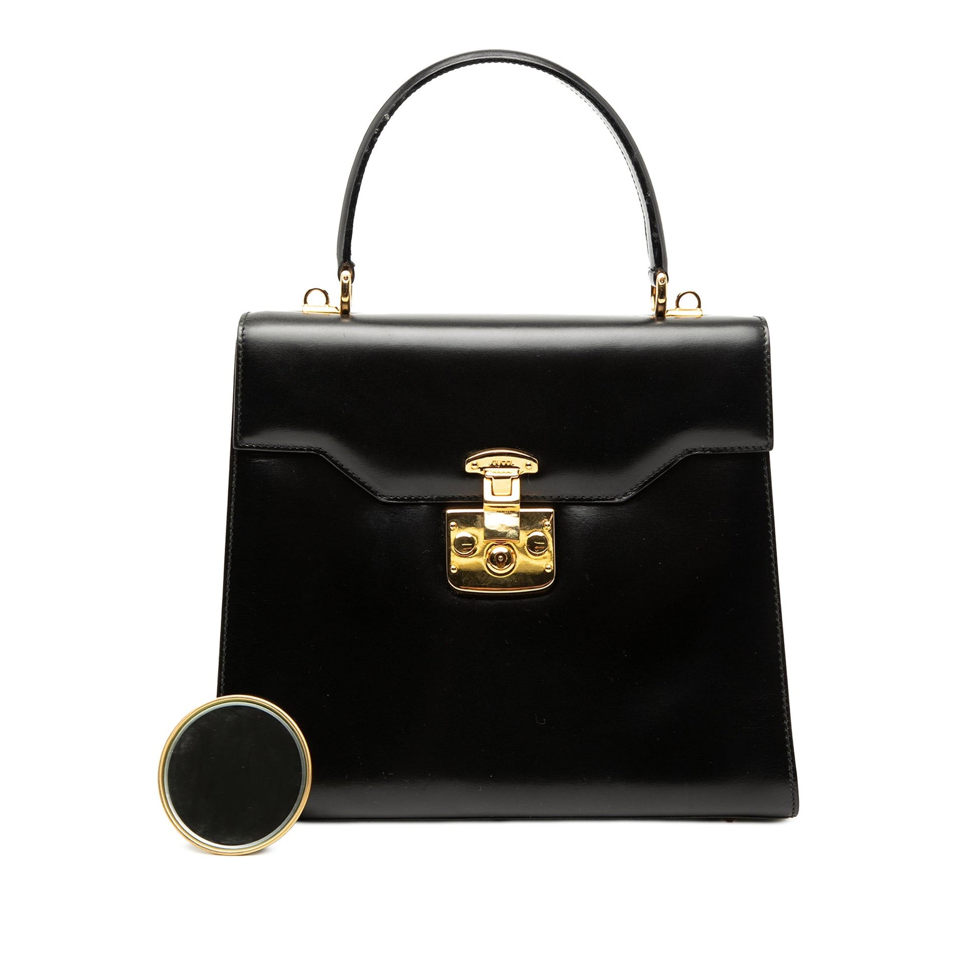 Gucci Smooth Calfskin Lady Lock Satchel