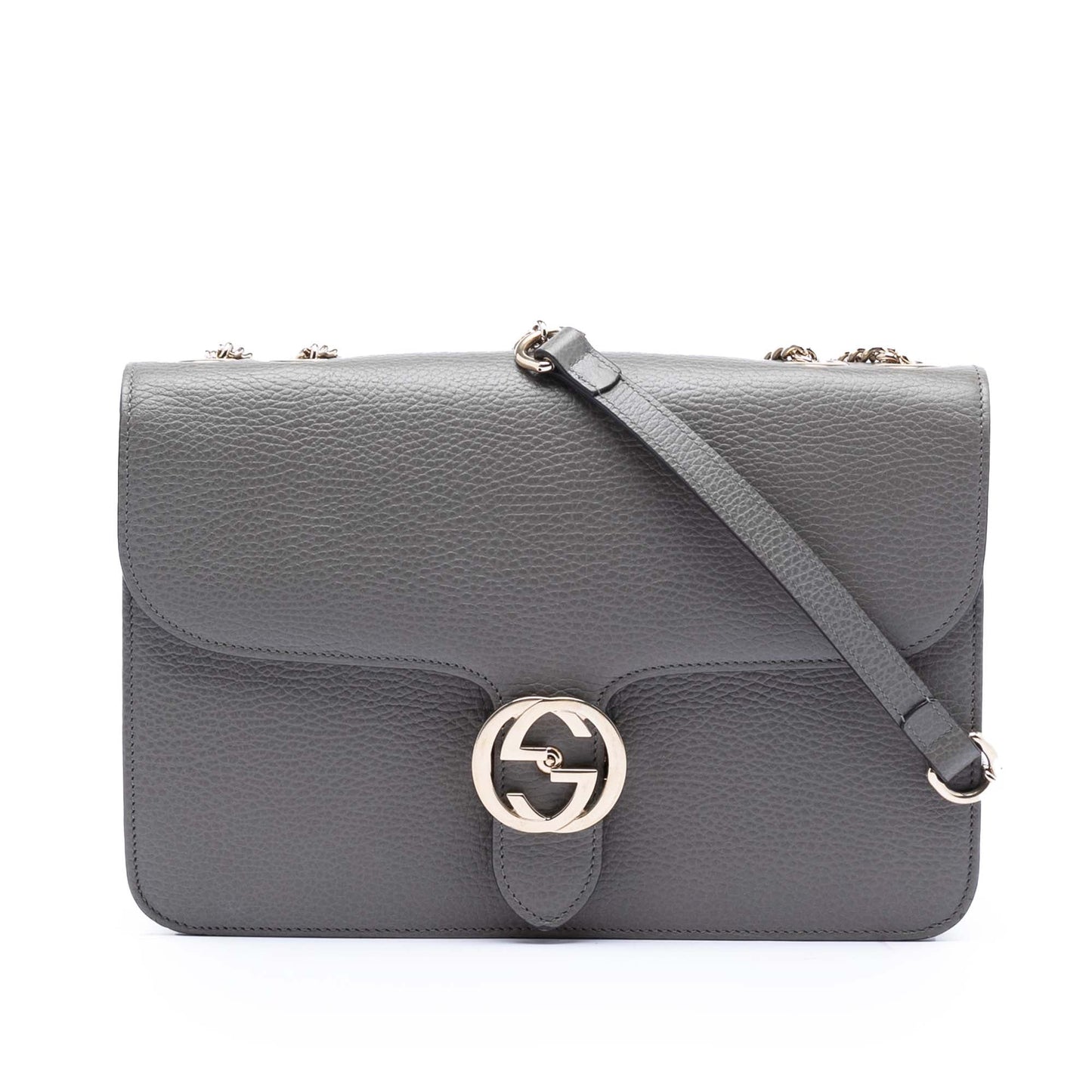 Gucci Medium Dollar Calfskin Interlocking G Crossbody
