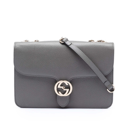 Gucci Medium Dollar Calfskin Interlocking G Crossbody