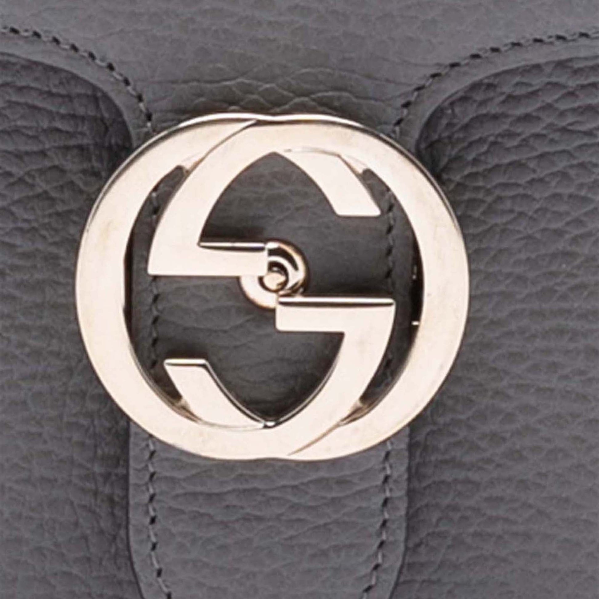Gucci Medium Dollar Calfskin Interlocking G Crossbody