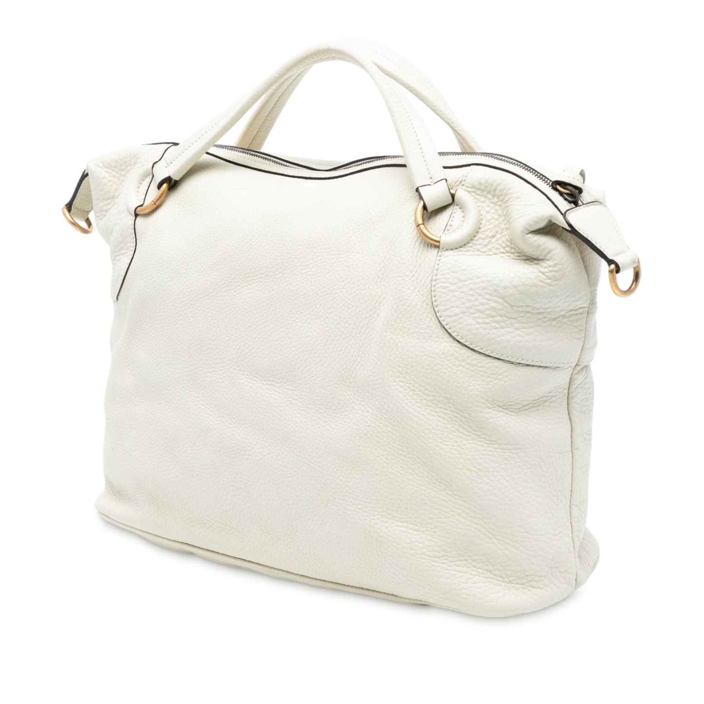 Gucci Leather Twill Satchel