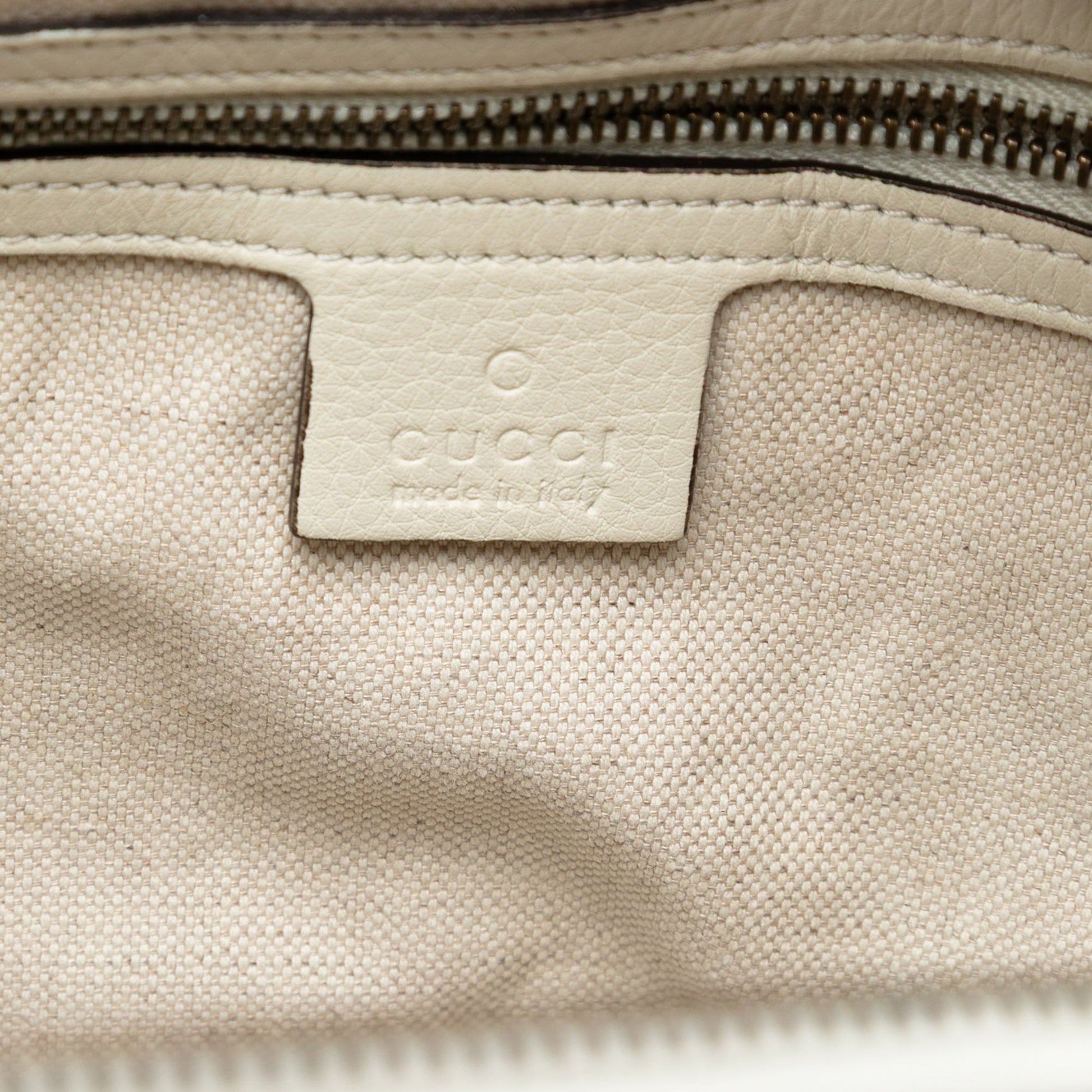 Gucci Leather Twill Satchel