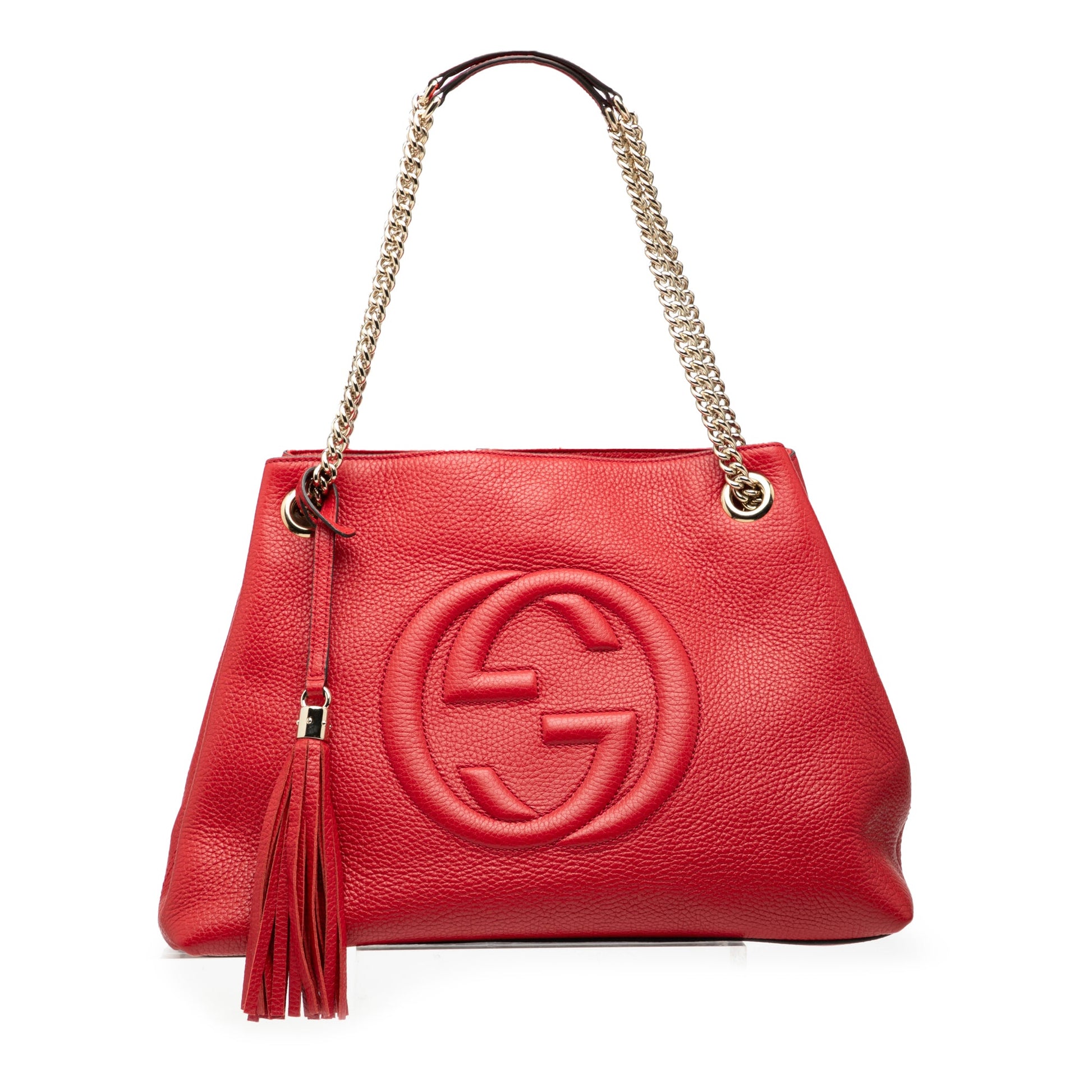 Gucci Medium Leather Soho Chain Tote
